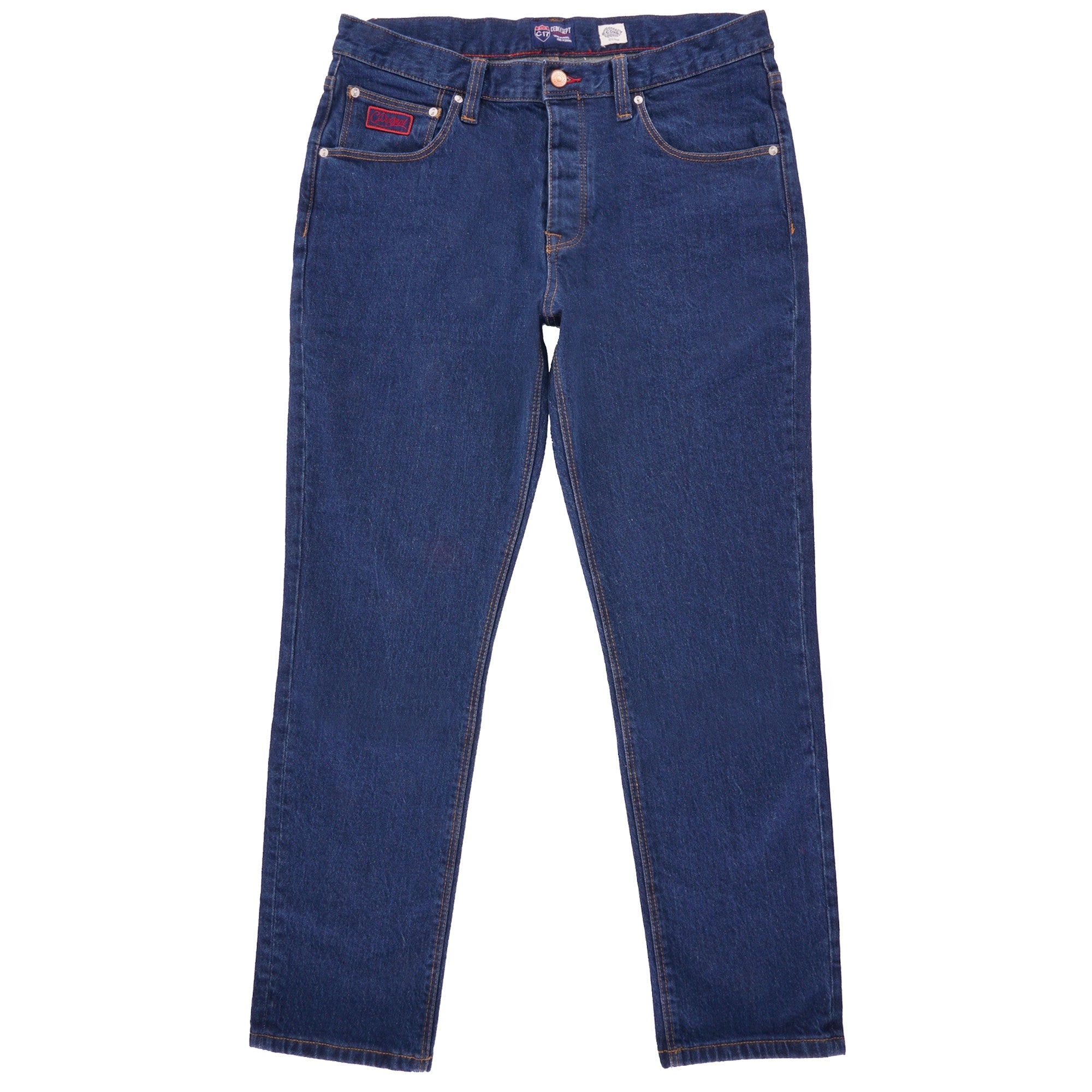 C17 Jeans Cone Mills Denim Regular Tapered Comfort Fit - 1 Year Rinsed Indigo Wash