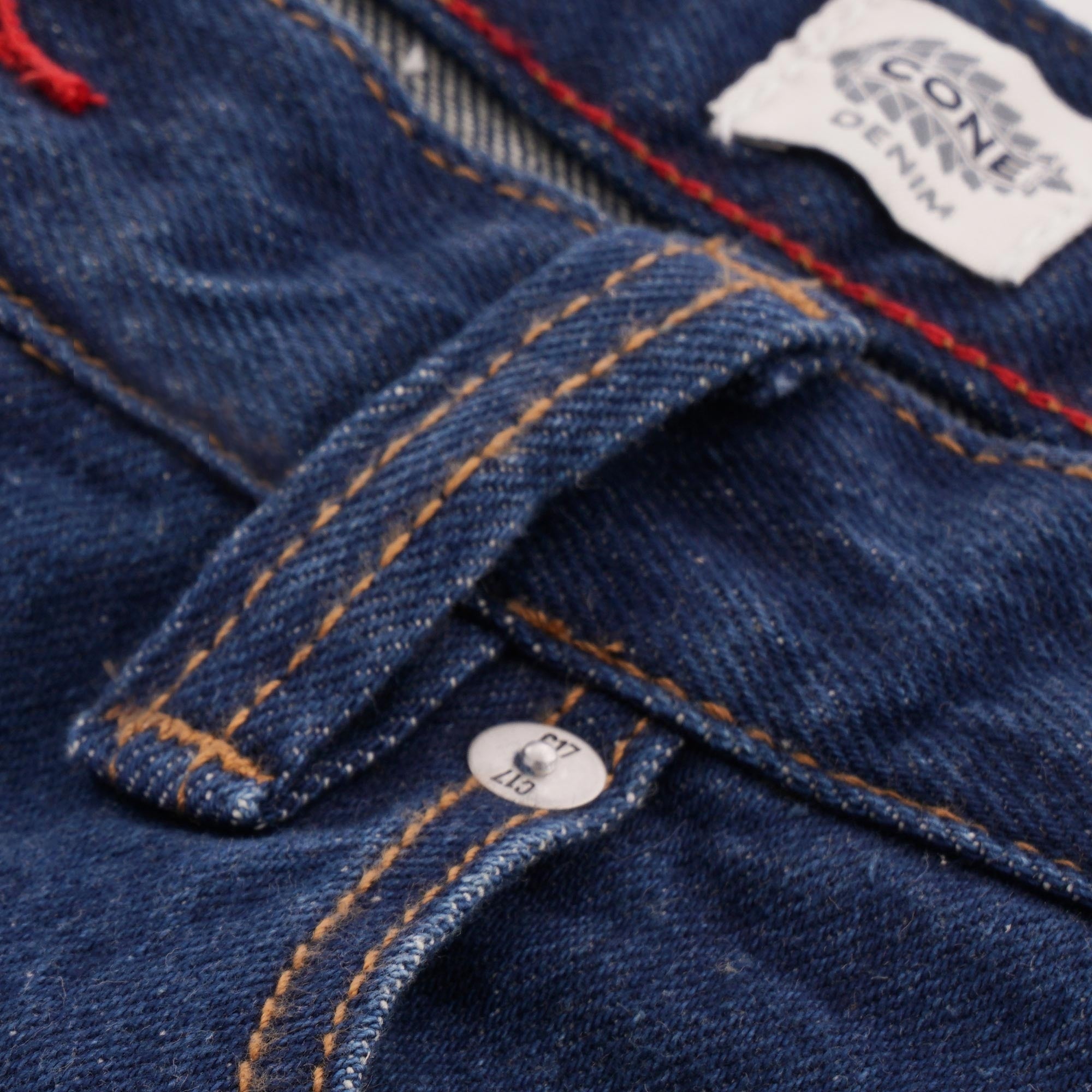 C17 Jeans Cone Mills Denim Regular Tapered Comfort Fit - 1 Year Rinsed Indigo Wash