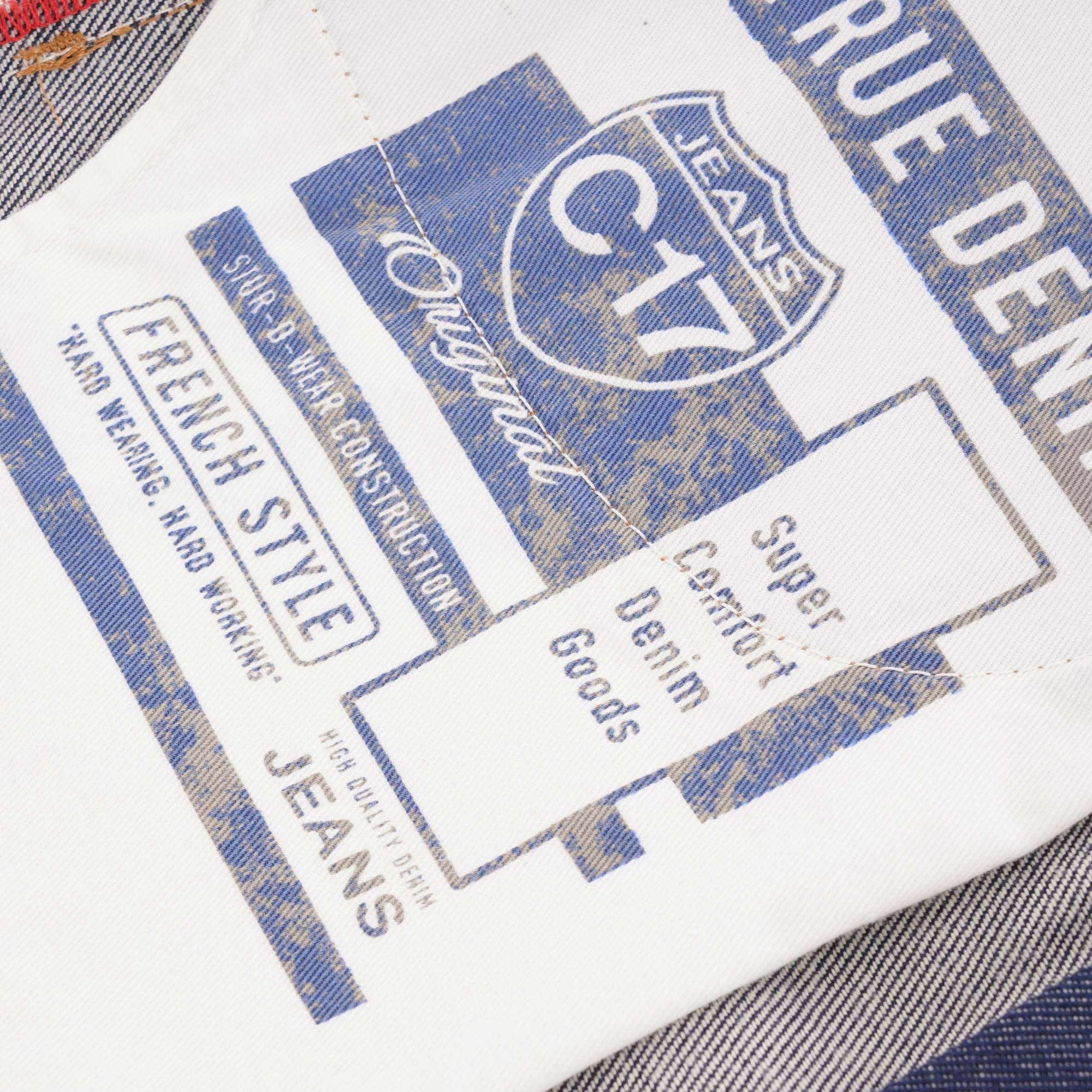 C17 Jeans Cone Mills Denim Regular Tapered Americano Unwashed Raw