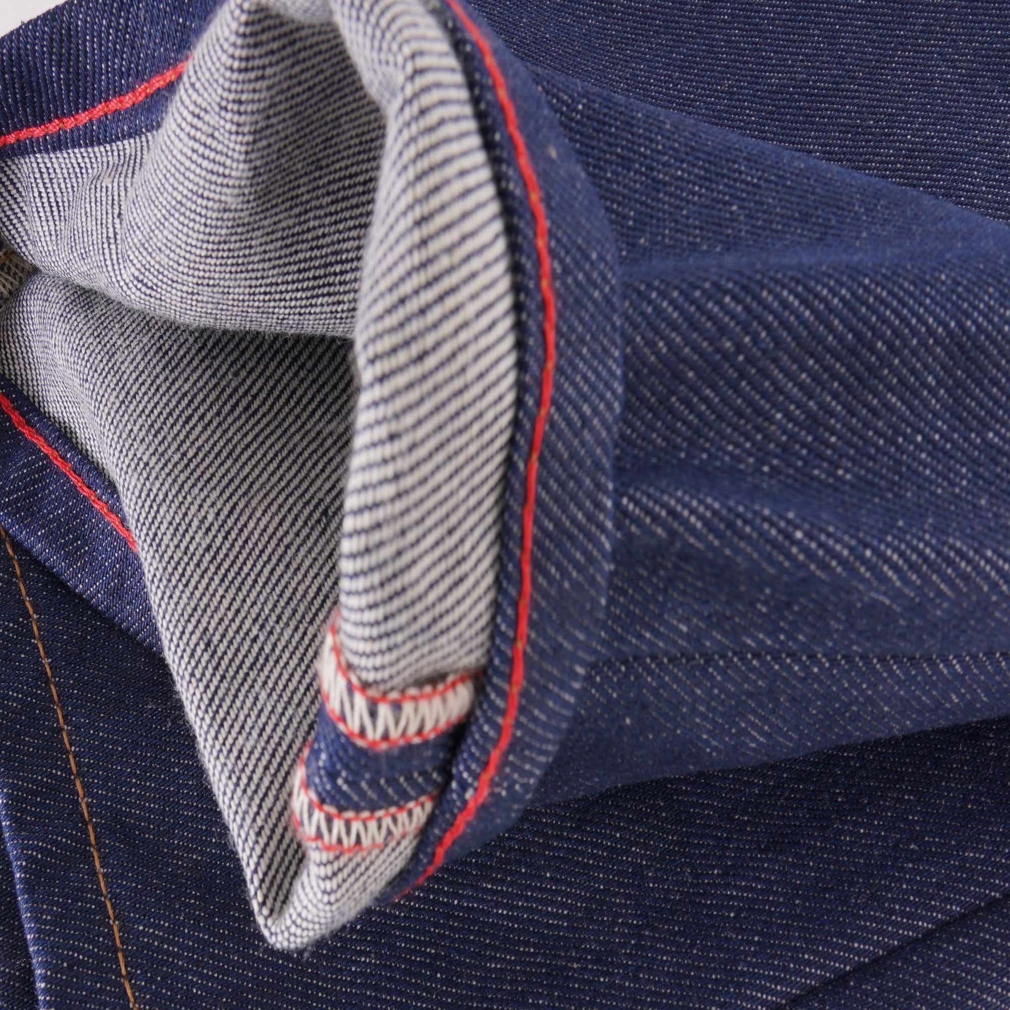 C17 Jeans Cone Mills Denim Regular Tapered Americano Unwashed Raw