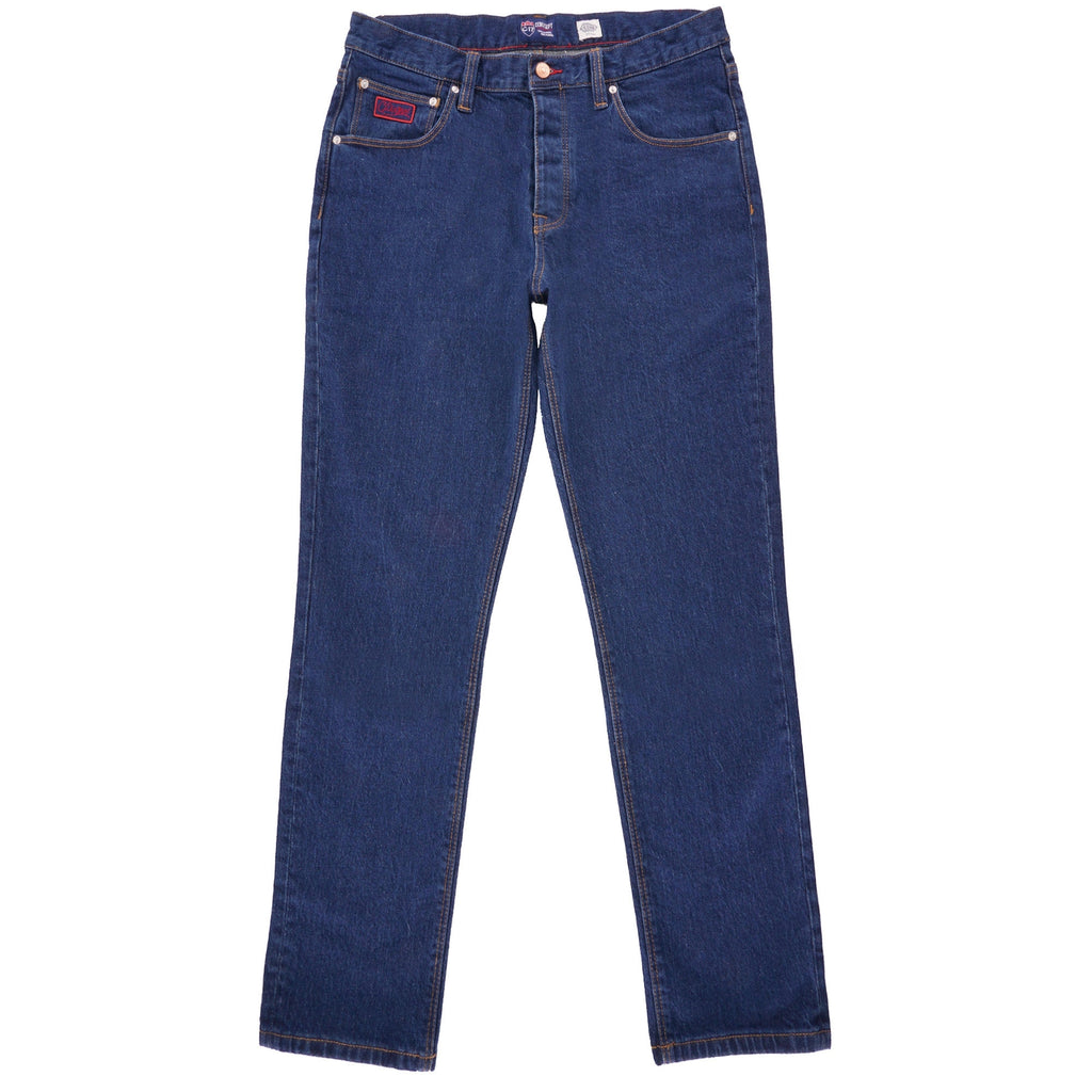 C17 Jeans Cone Mills Denim Slim Straight Comfort Fit - 1 Year Indigo Rinsed Wash
