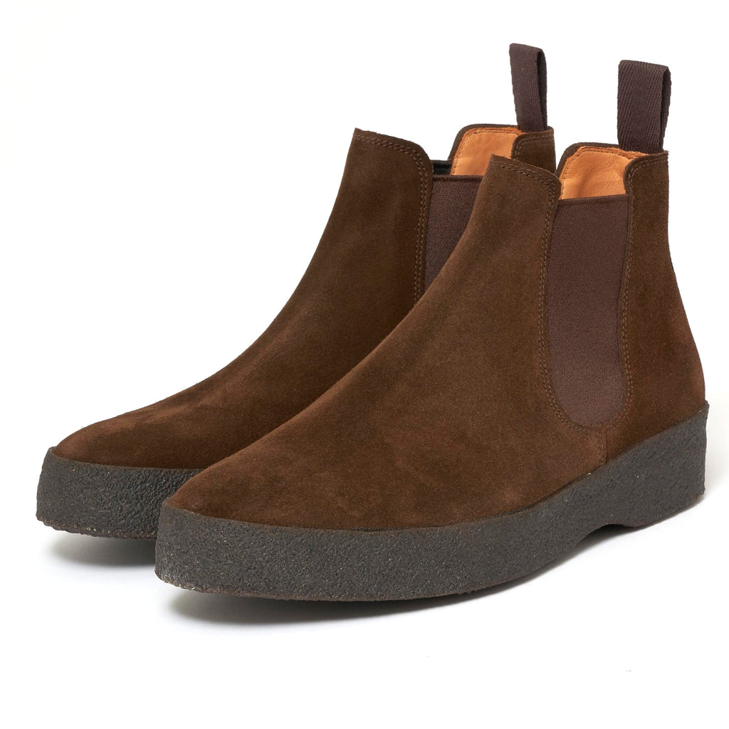 Sanders Chocolate Adam Suede Chelsea Boot