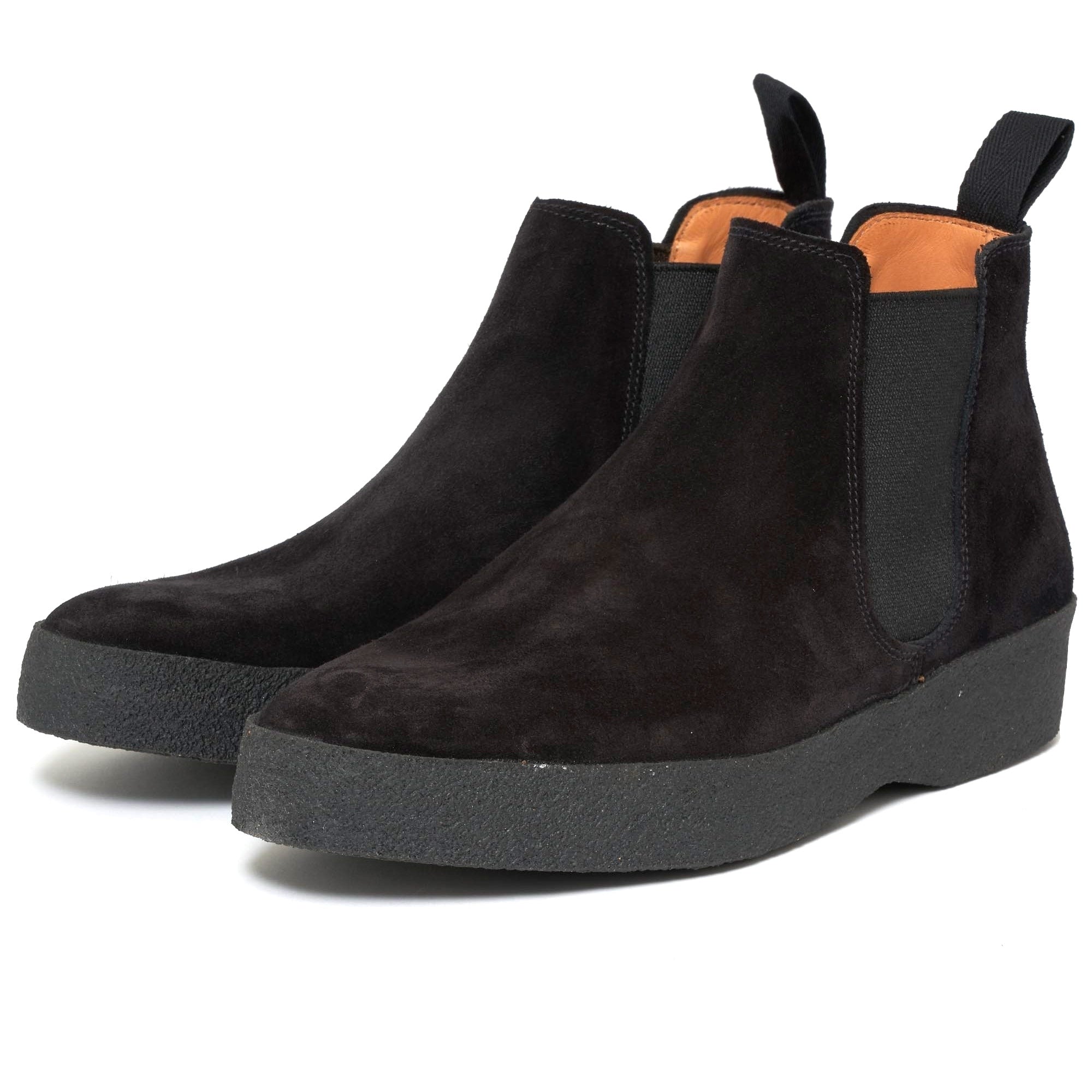 Sanders Black Adam Suede Chelsea Boot