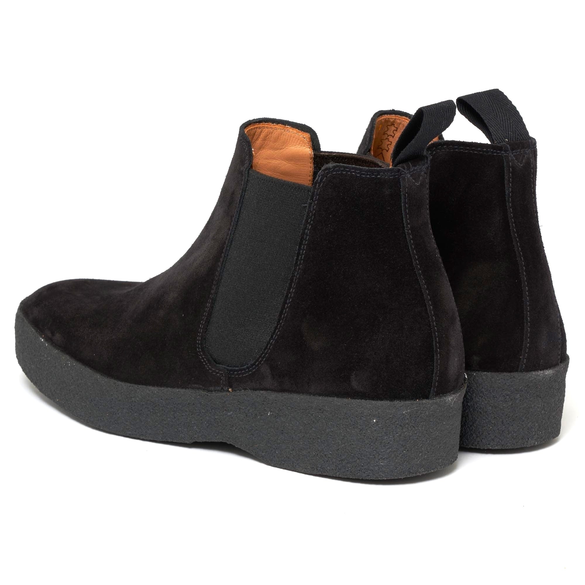 Sanders Black Adam Suede Chelsea Boot