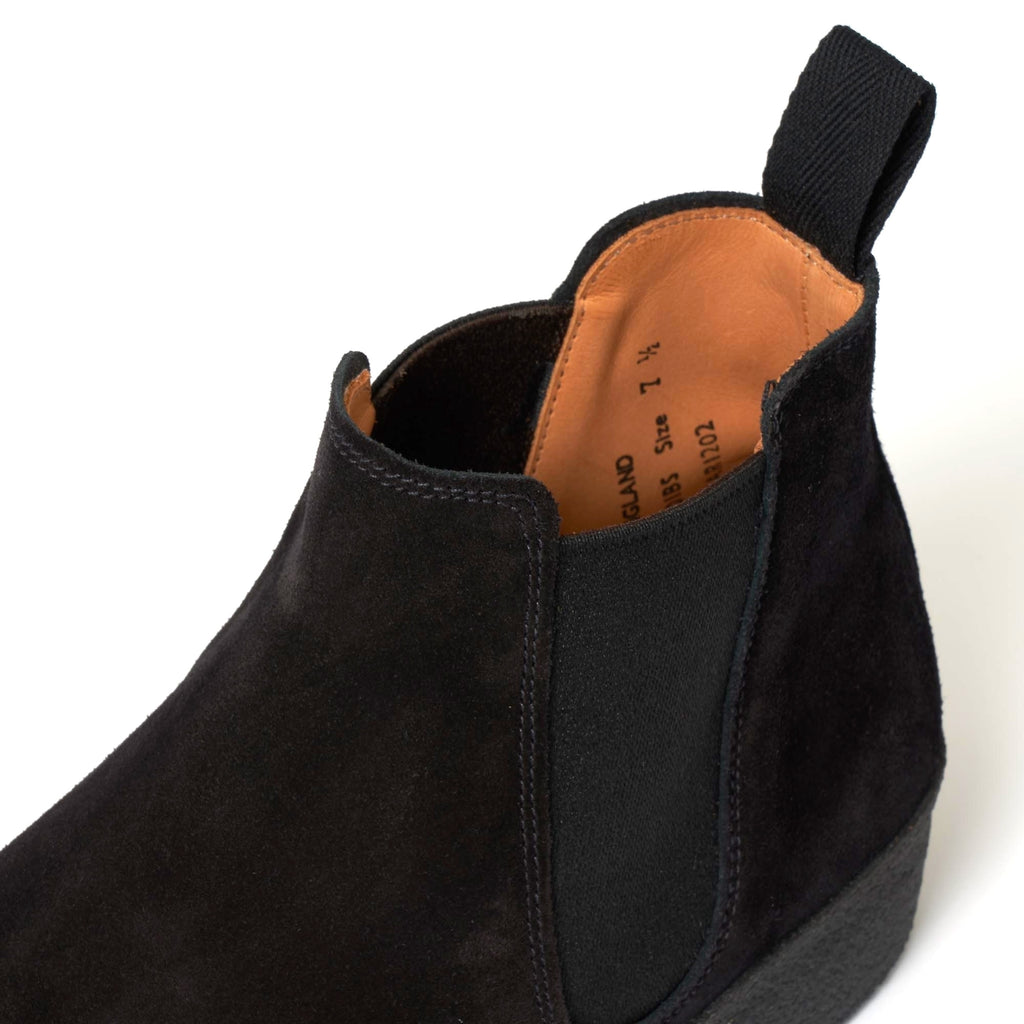 Sanders Black Adam Suede Chelsea Boot