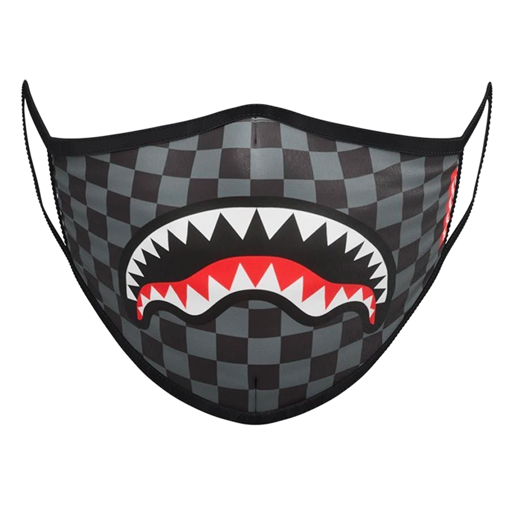 Sprayground Sharks In Paris Form-Fitting Face Mask - Black