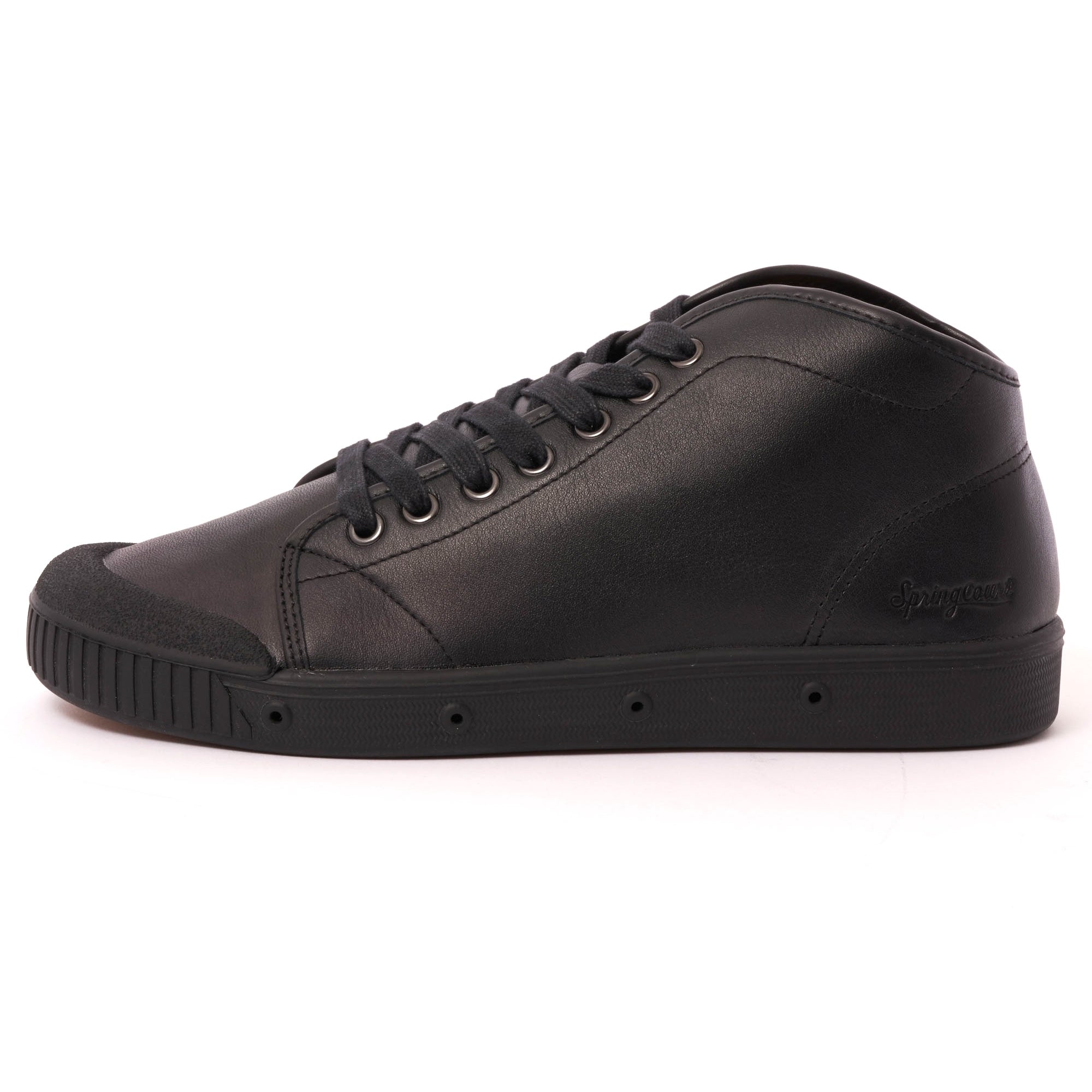 Spring Court Classic B2 Leather Shoes - Black