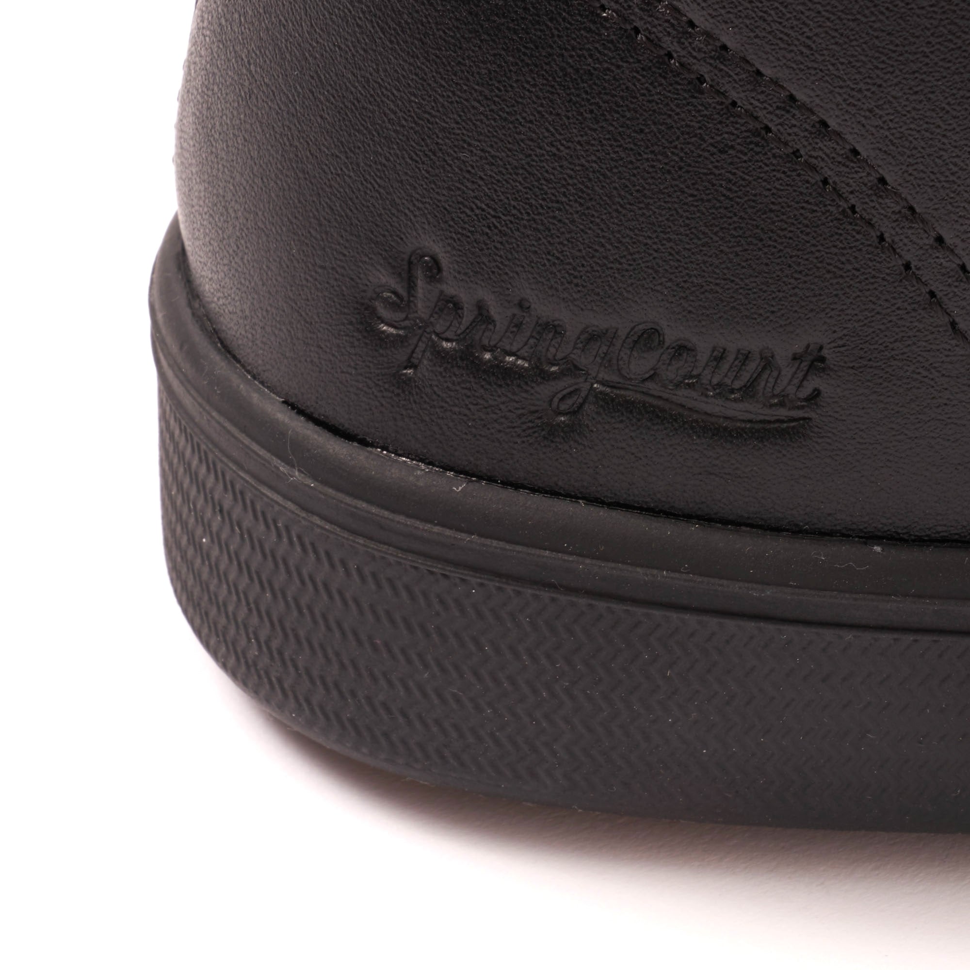 Spring Court Classic B2 Leather Shoes - Black