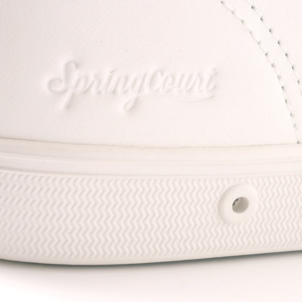 Spring Court Classic B2 Leather Shoes - White