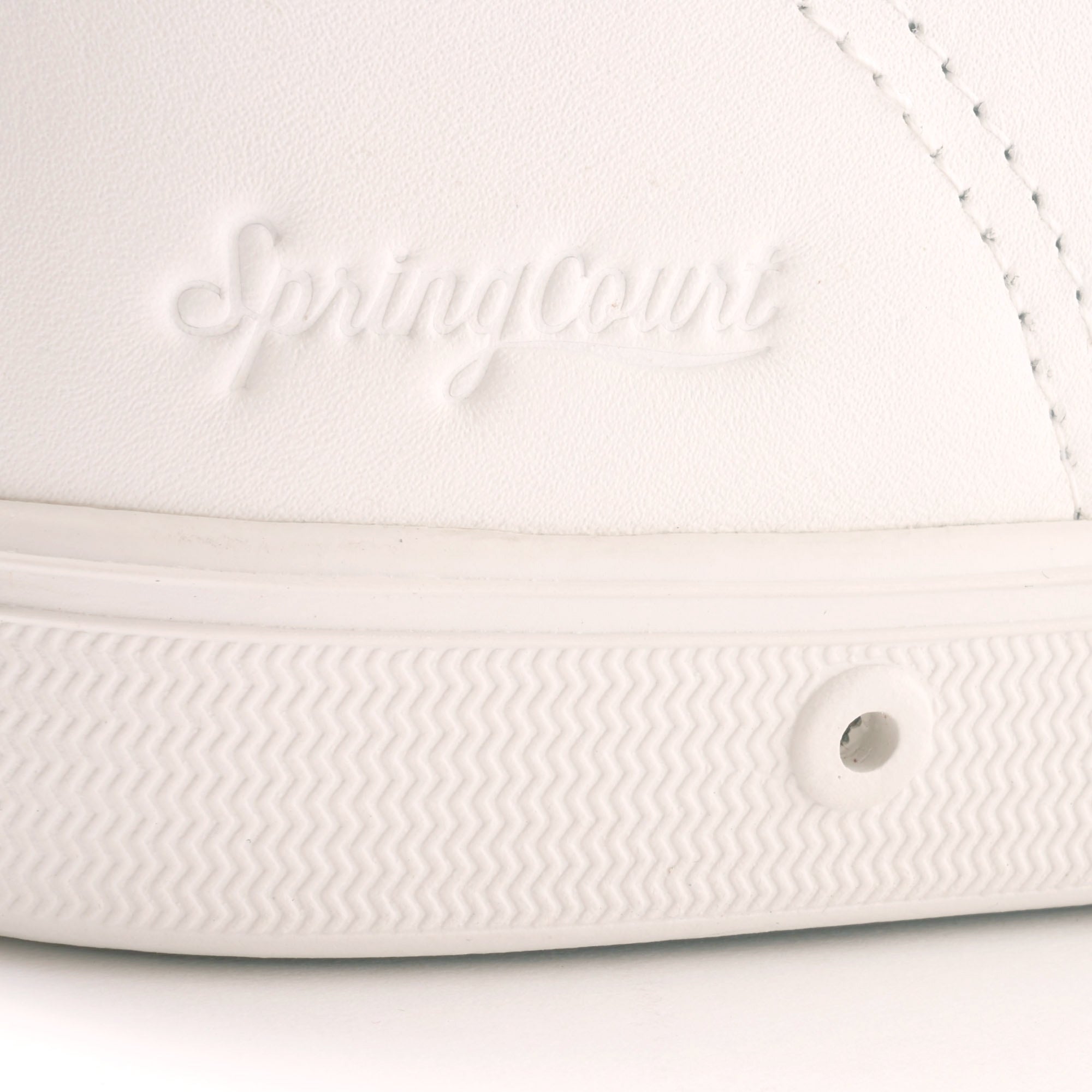 Spring Court Classic B2 Leather Shoes - White