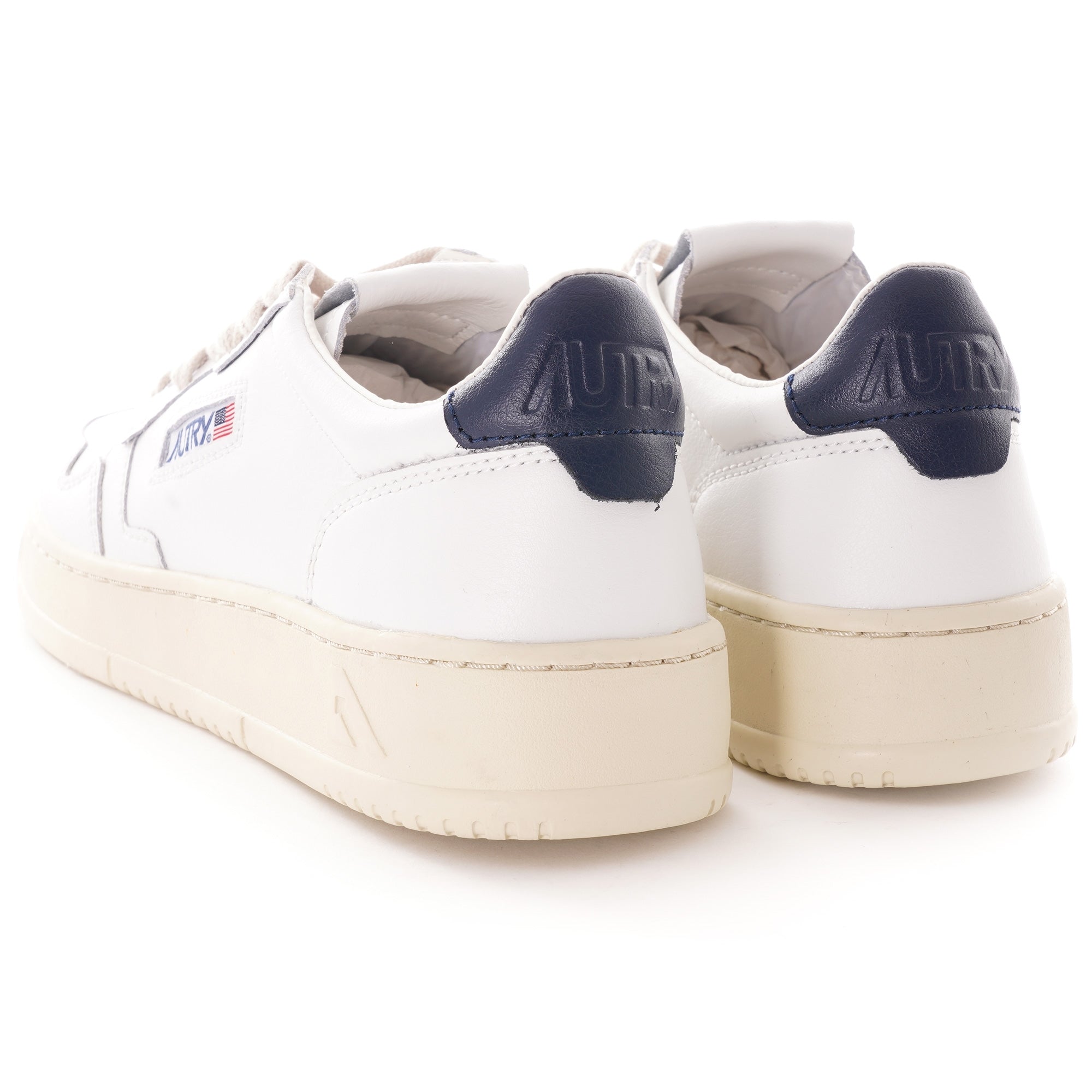 Autry Action Shoes Low Leather - White/Navy