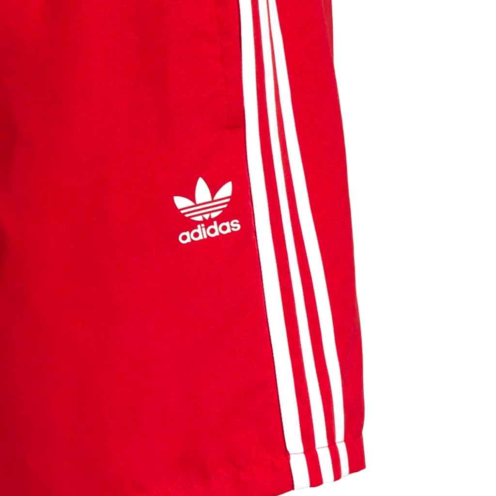 Adidas Originals 3 Stripe Swim shorts - Scarlet
