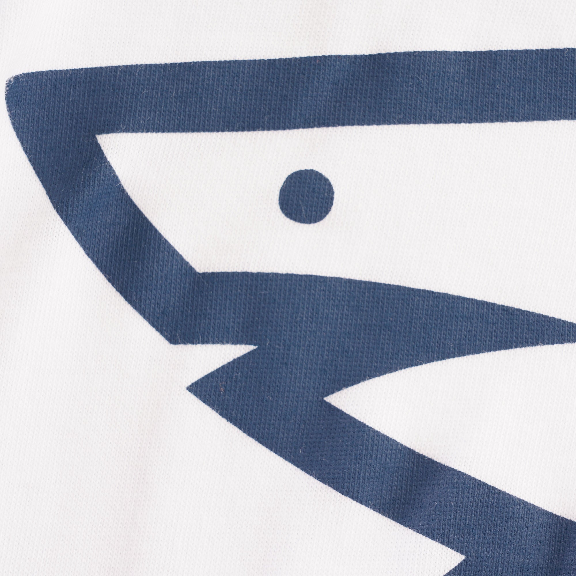 Detailed close-up of the shark graphic on the Paul & Shark t-shirt.