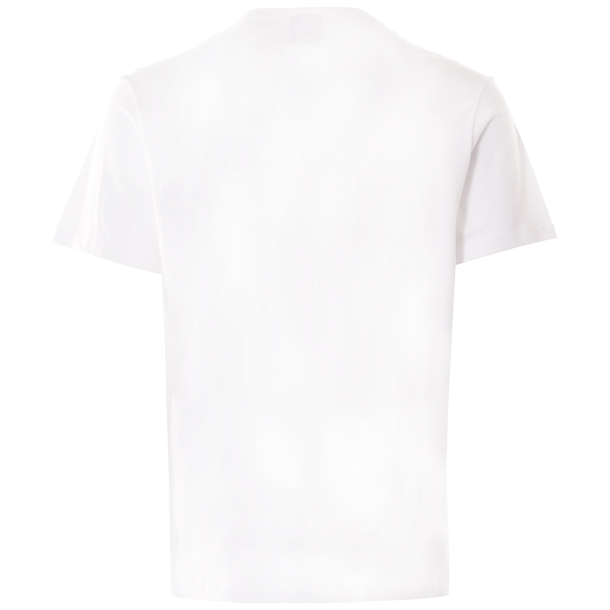 Rear view of the Paul & Shark white t-shirt, showcasing its plain back.