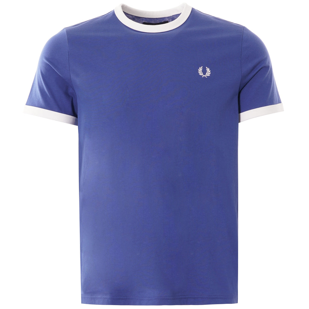 Fred Perry Ringer T-Shirt - Nautical Blue