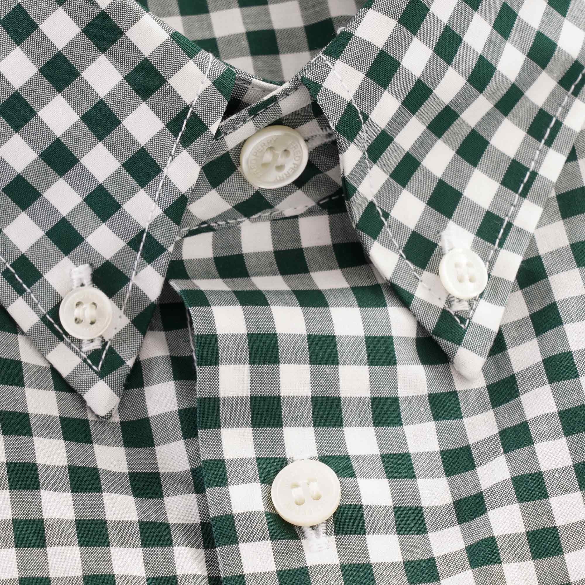 Fred Perry Short Sleeve Gingham Shirt - Ivy