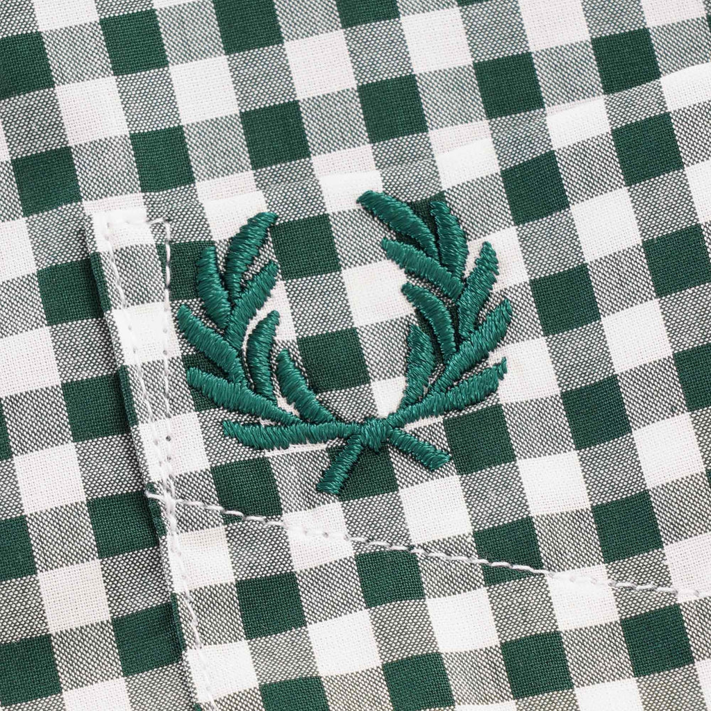 Fred Perry Short Sleeve Gingham Shirt - Ivy