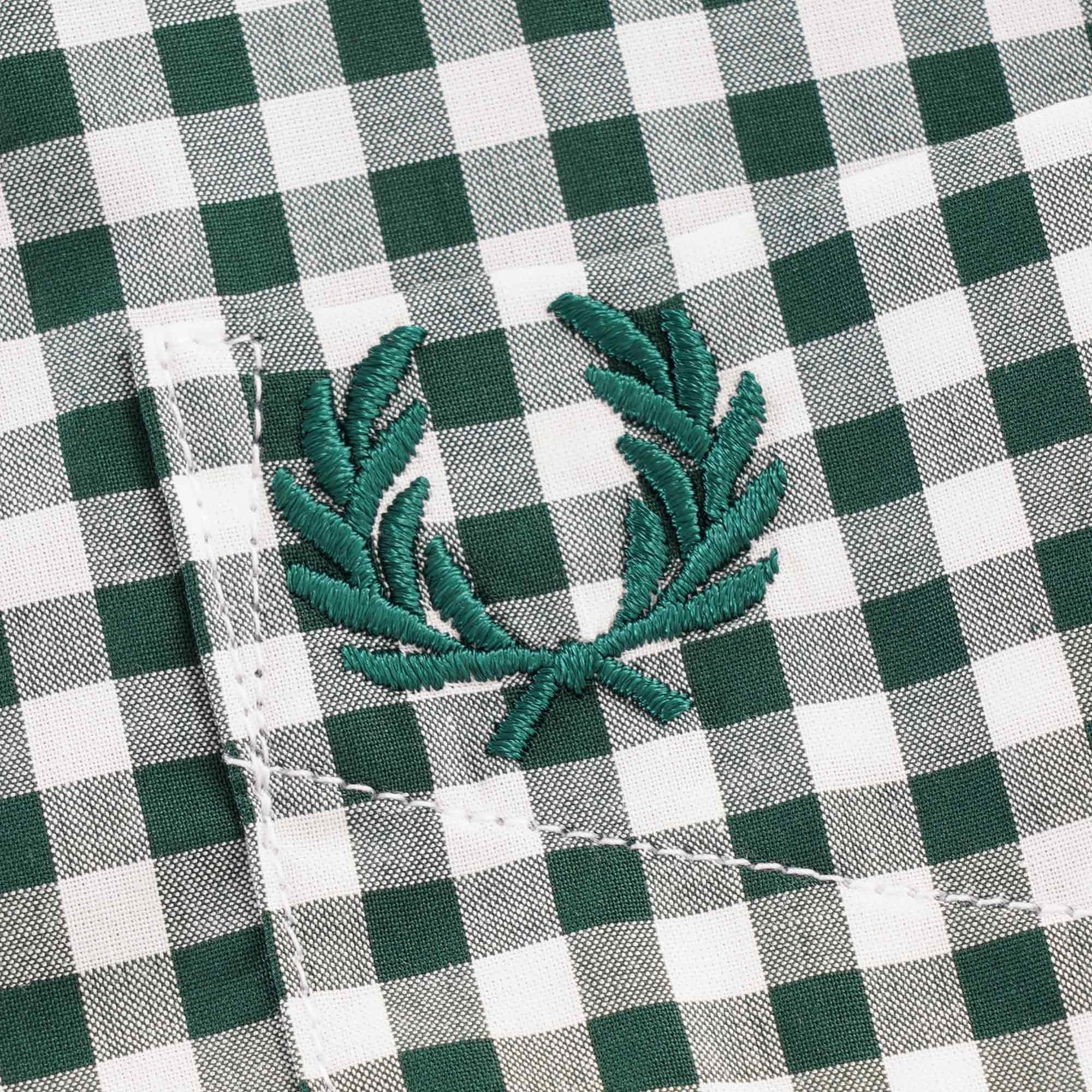 Fred Perry Short Sleeve Gingham Shirt - Ivy