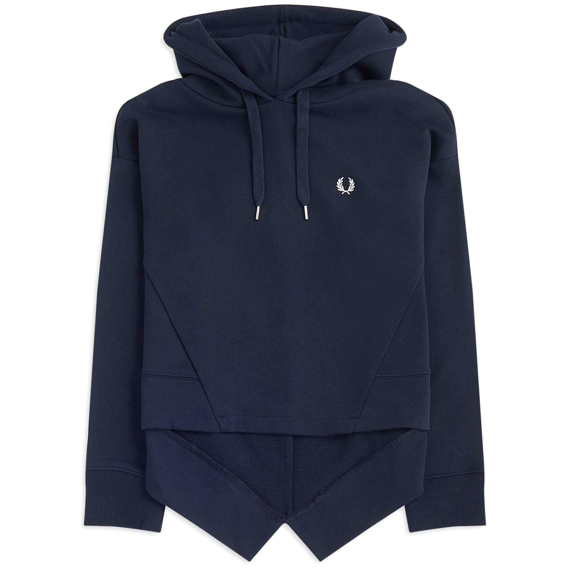 Fred Perry Womens Fishtail Hooded Sweatshirt - Navy – Stuarts London