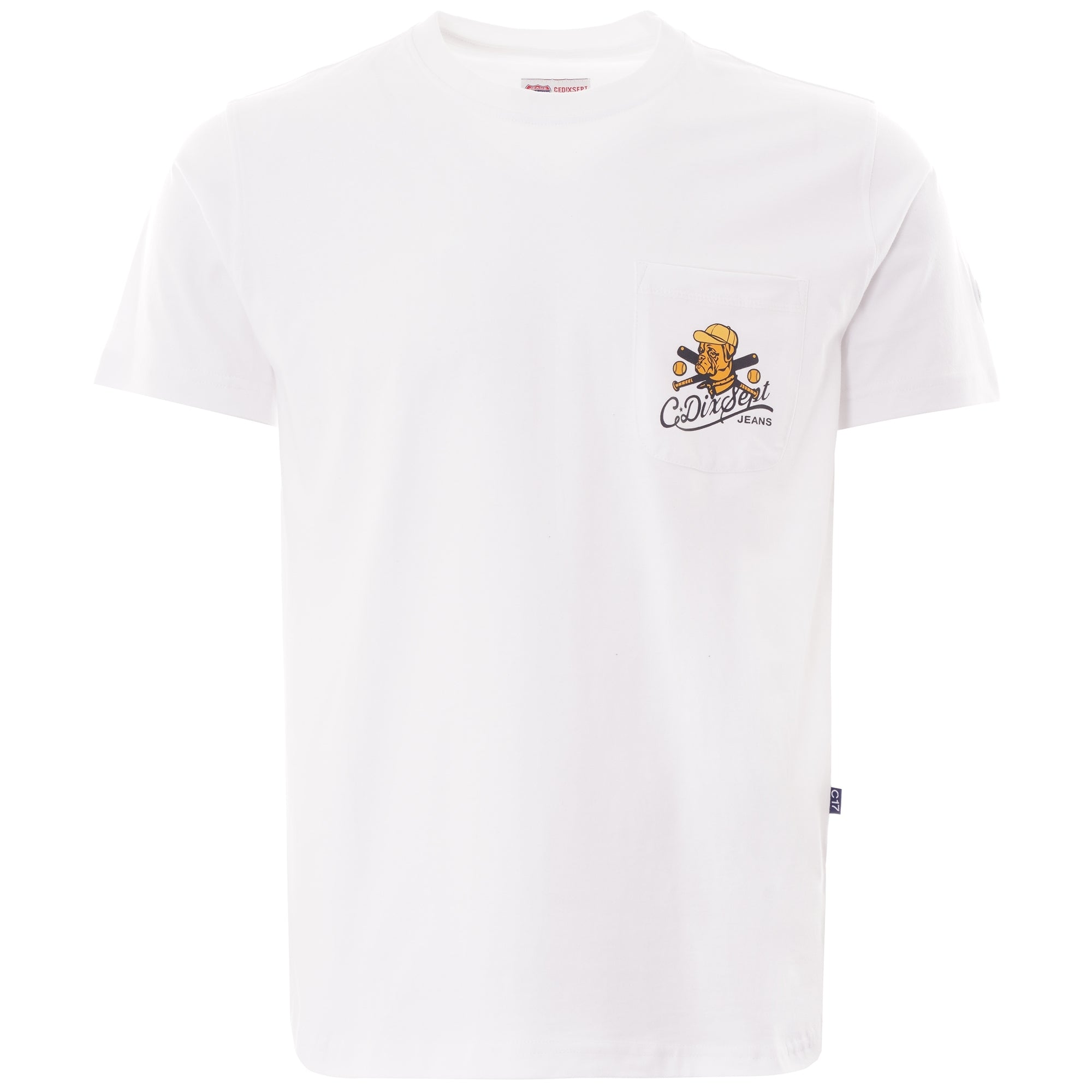 C17 Jeans Logo Pocket Tee - White