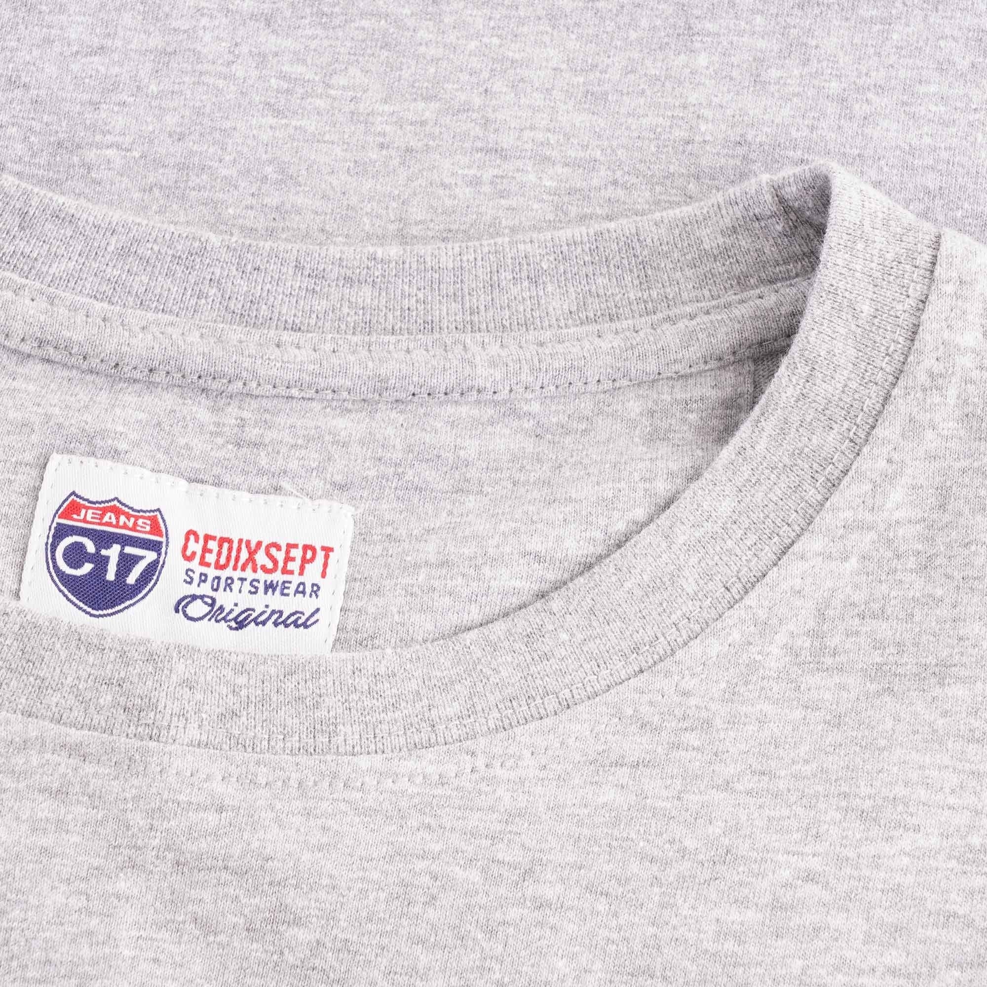 C17 Jeans Logo Pocket Tee - Grey