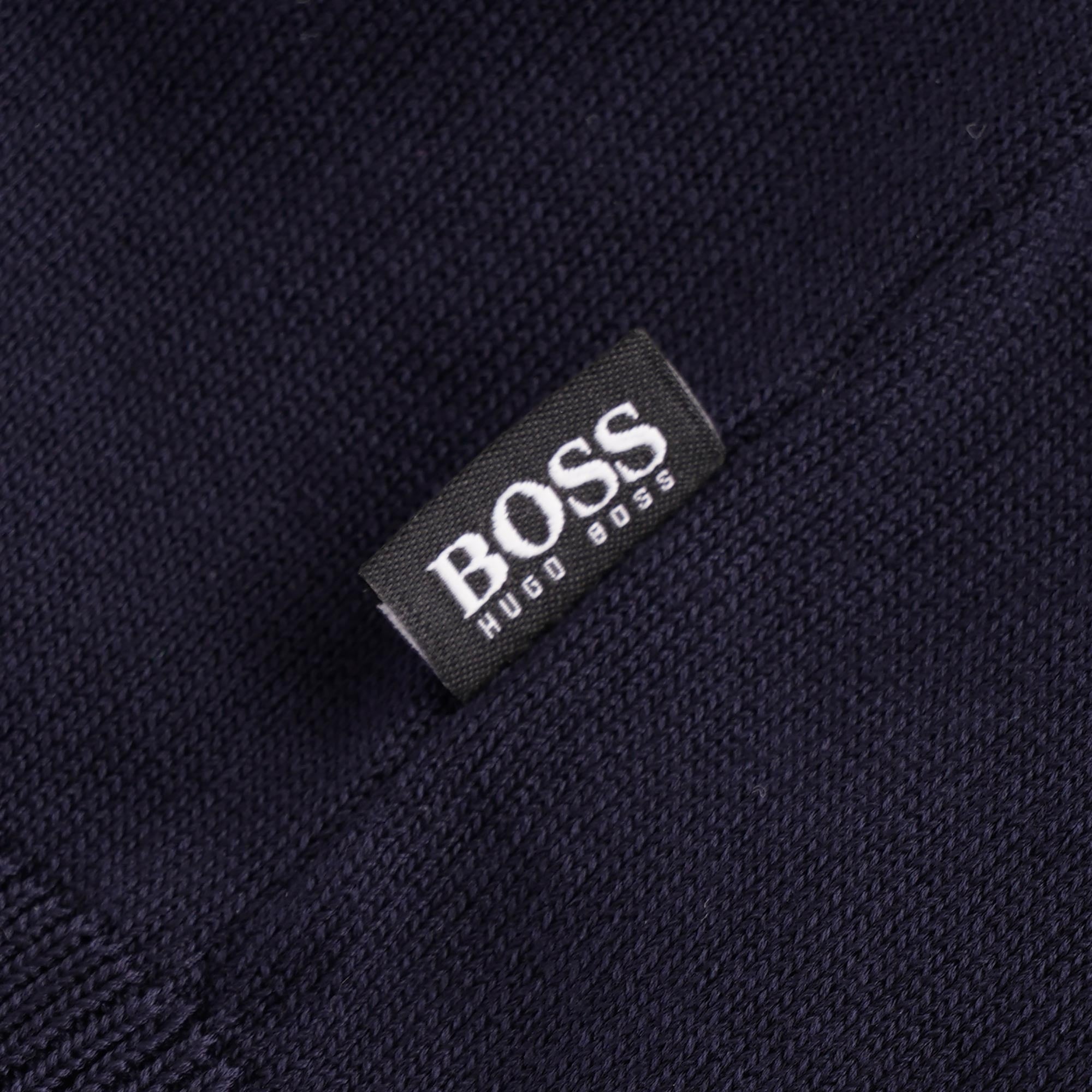 Boss Short Sleeve Knitted Sweater - Dark Blue
