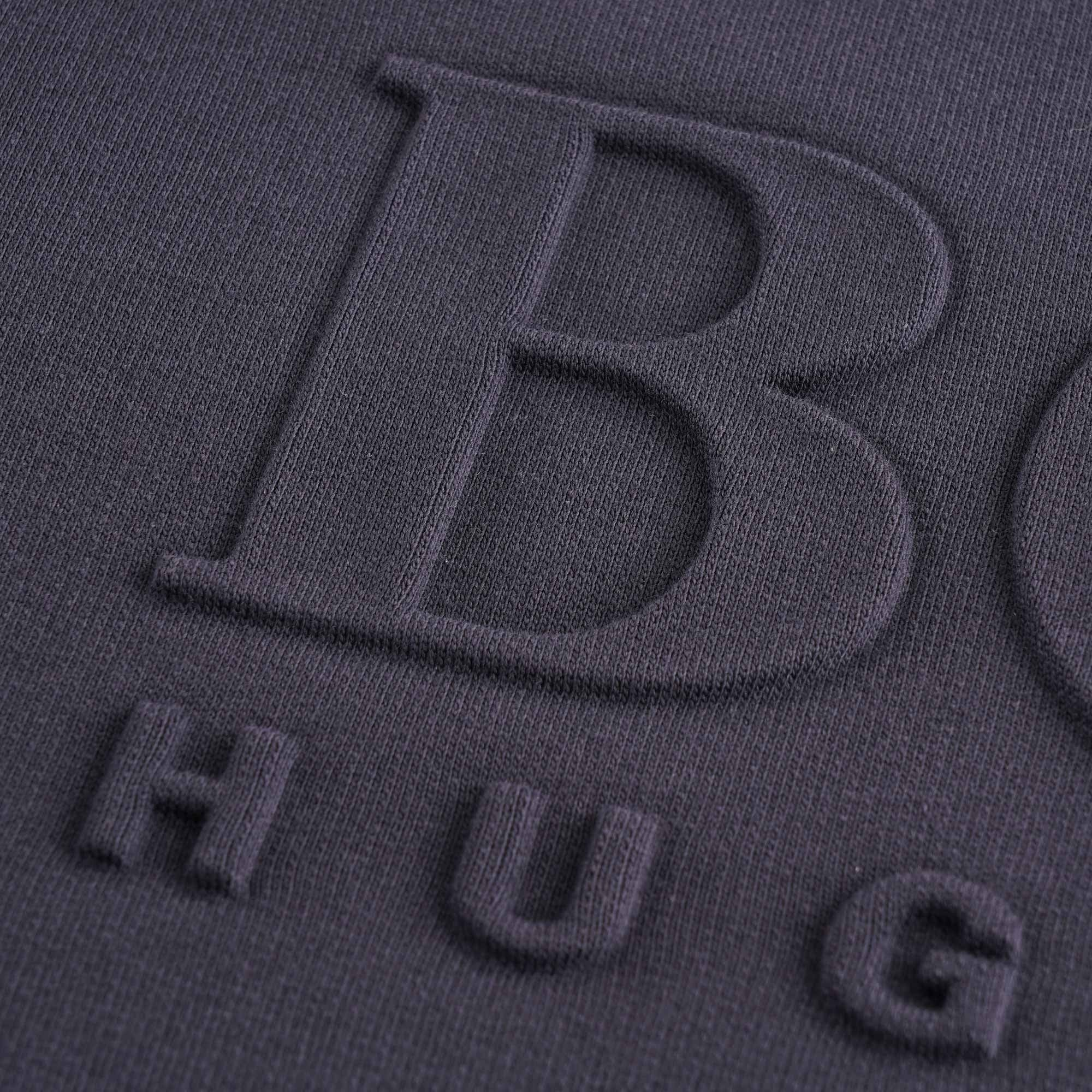 Boss French Terry Cotton Embossed Sweatshirt - Open Blue