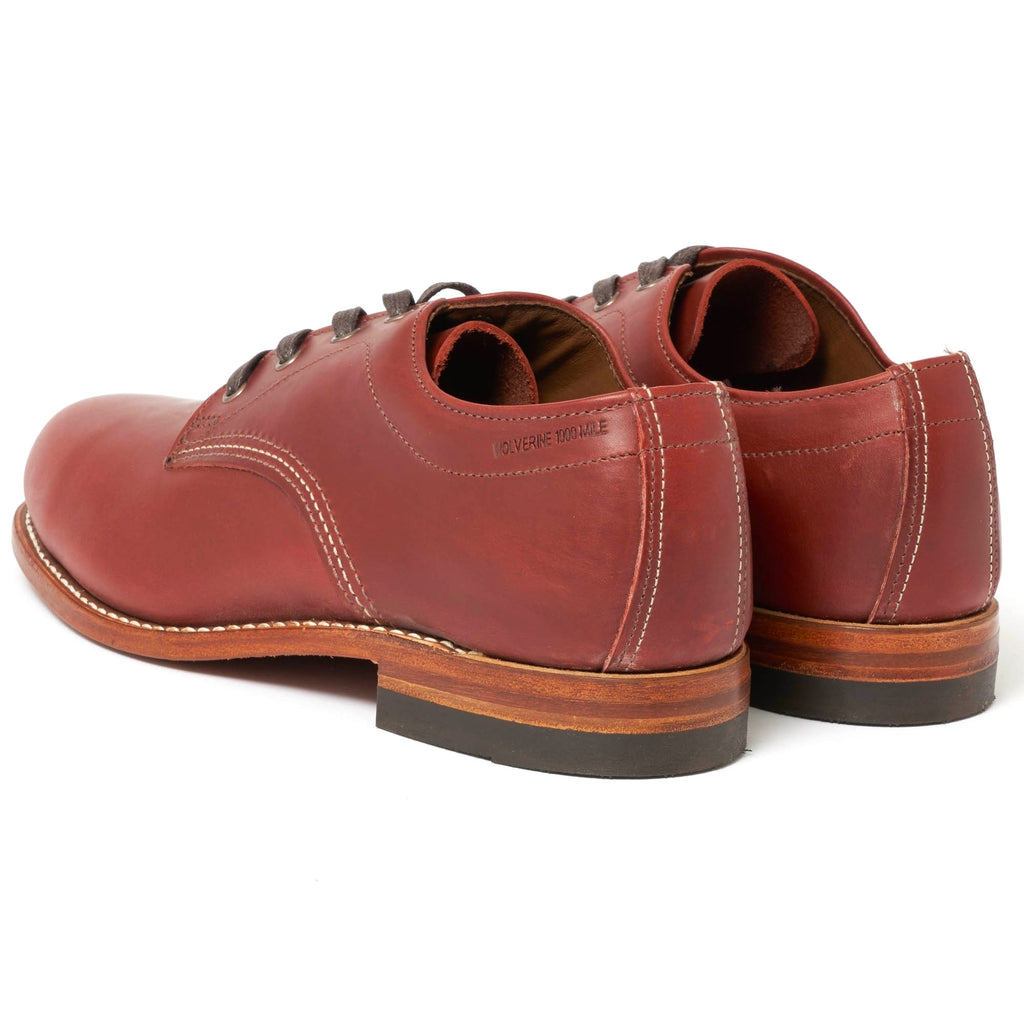 Wolverine 1000 Mile Oxford Redwood Leather Shoes W00070
