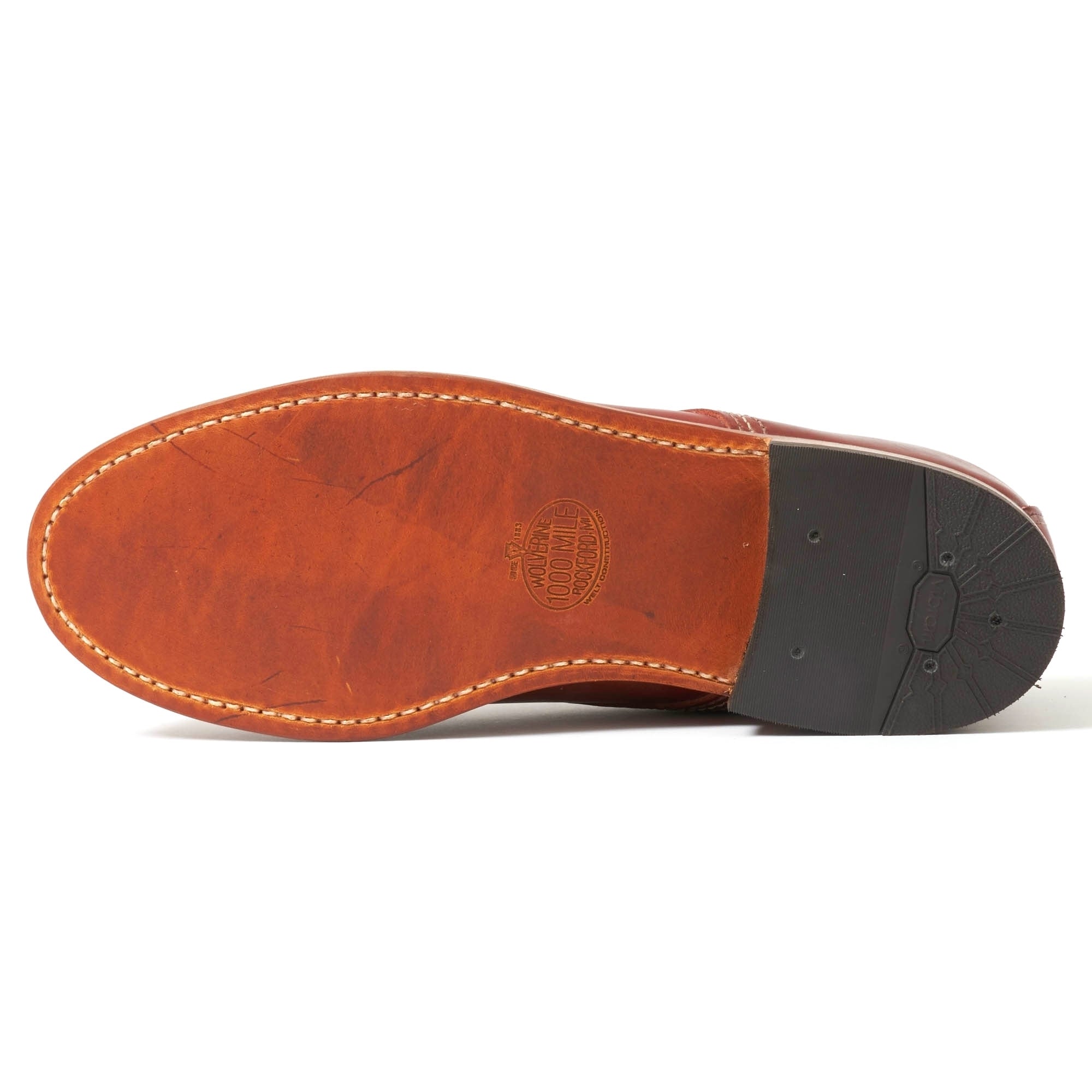 Wolverine 1000 Mile Oxford Redwood Leather Shoes W00070