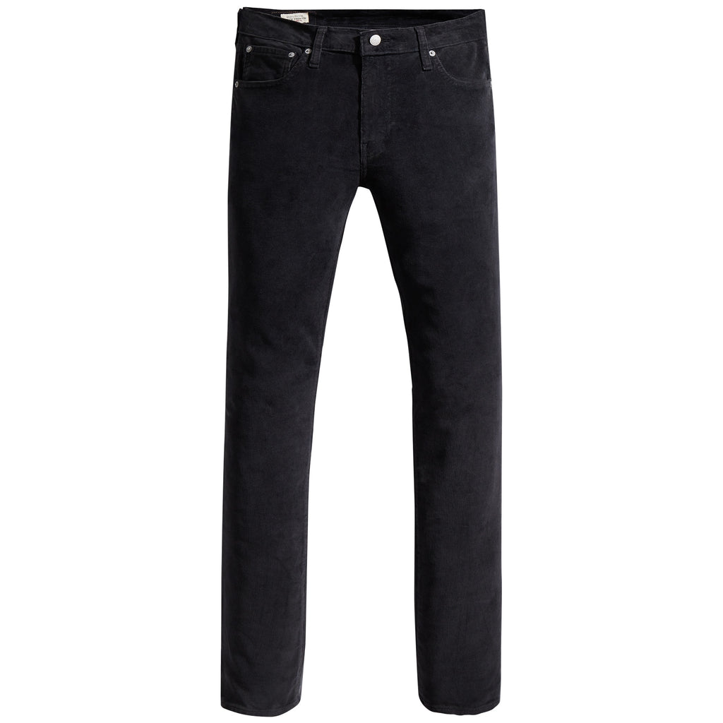 A full-length view of the Levi's 511 Slim Fit Cords in black.