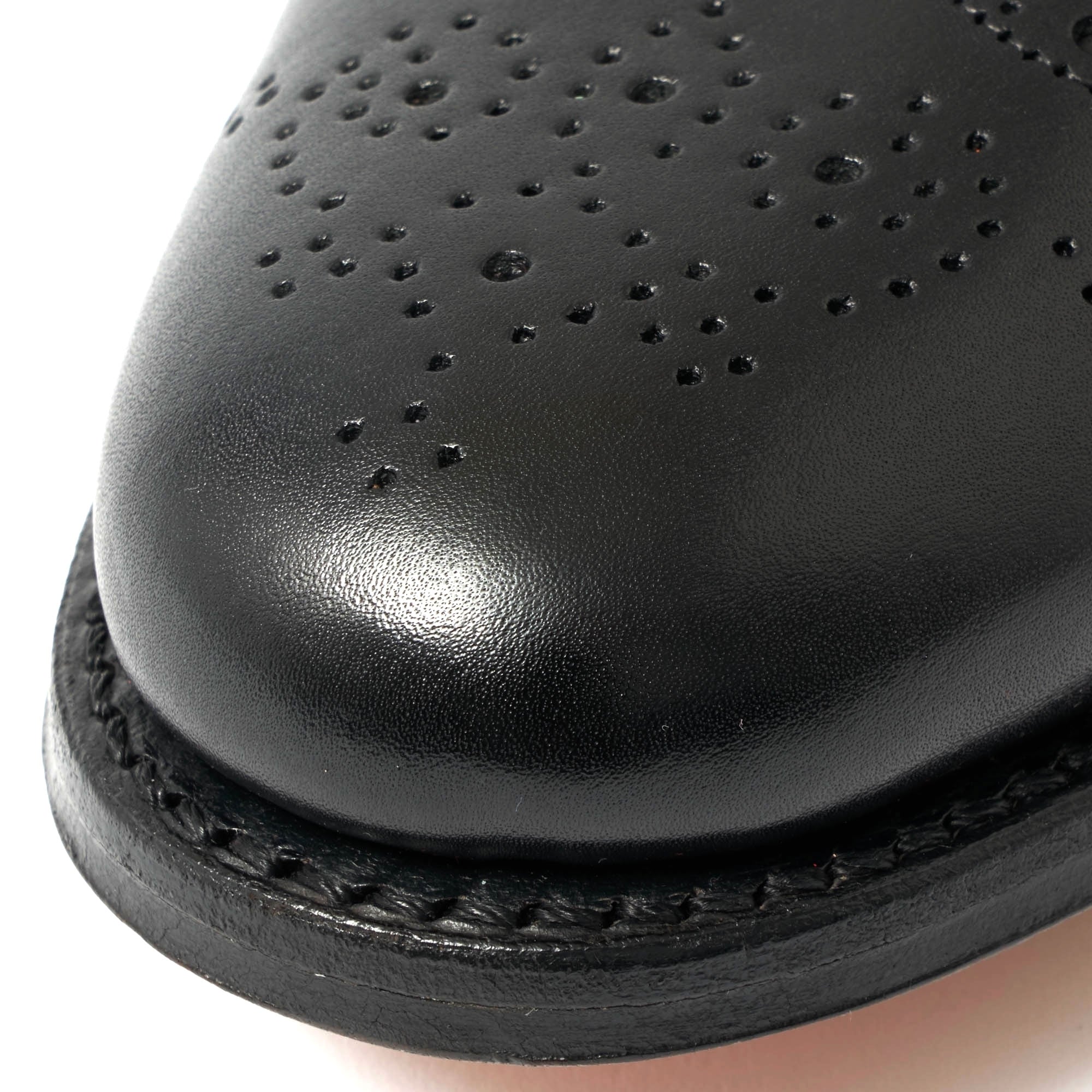 Grenson Dylan Black Brogue Leather Shoes 110013