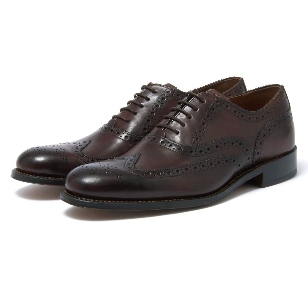 Dylan Brogue Shoes - Dark Brown