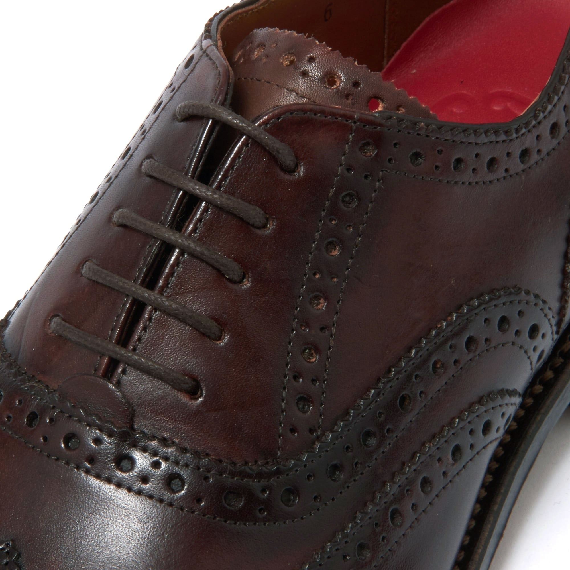 Dylan Brogue Shoes - Dark Brown