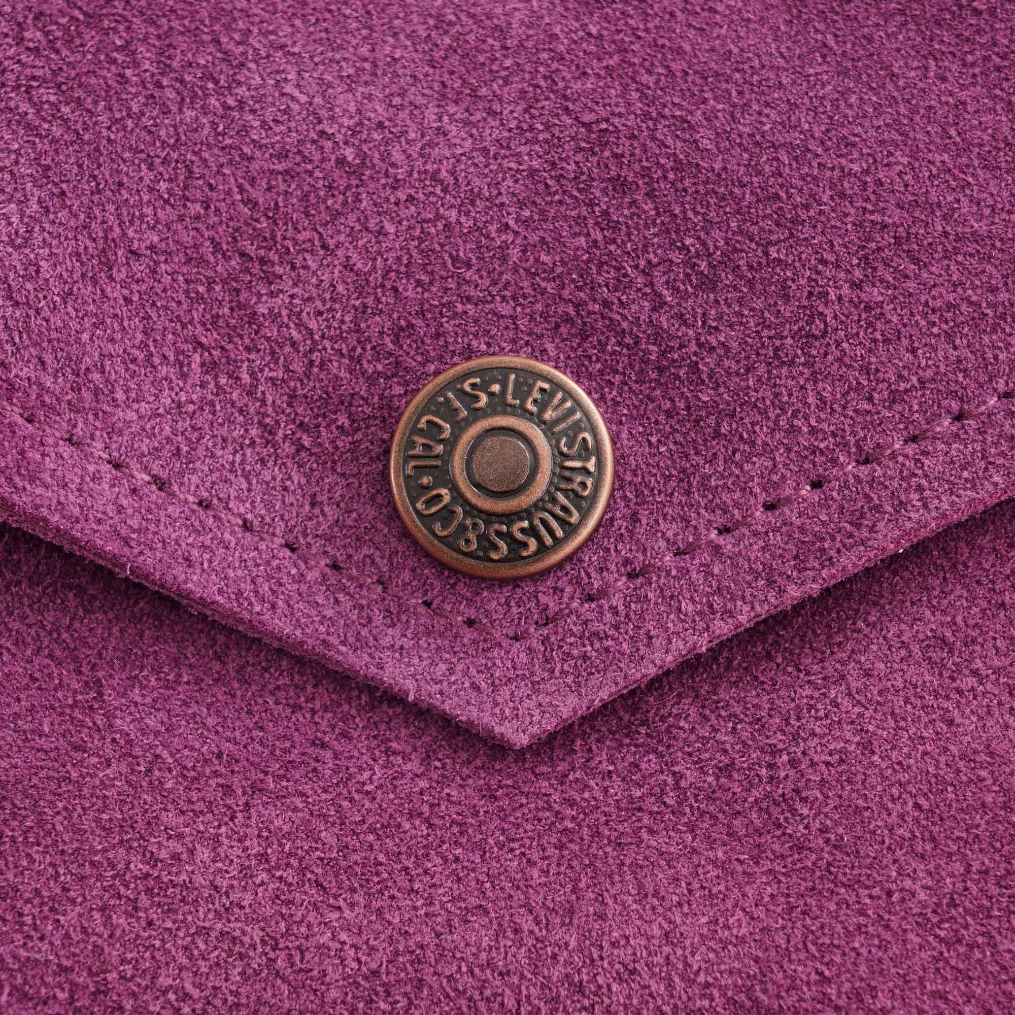 1960s Suede Trucker Jacket - Purple