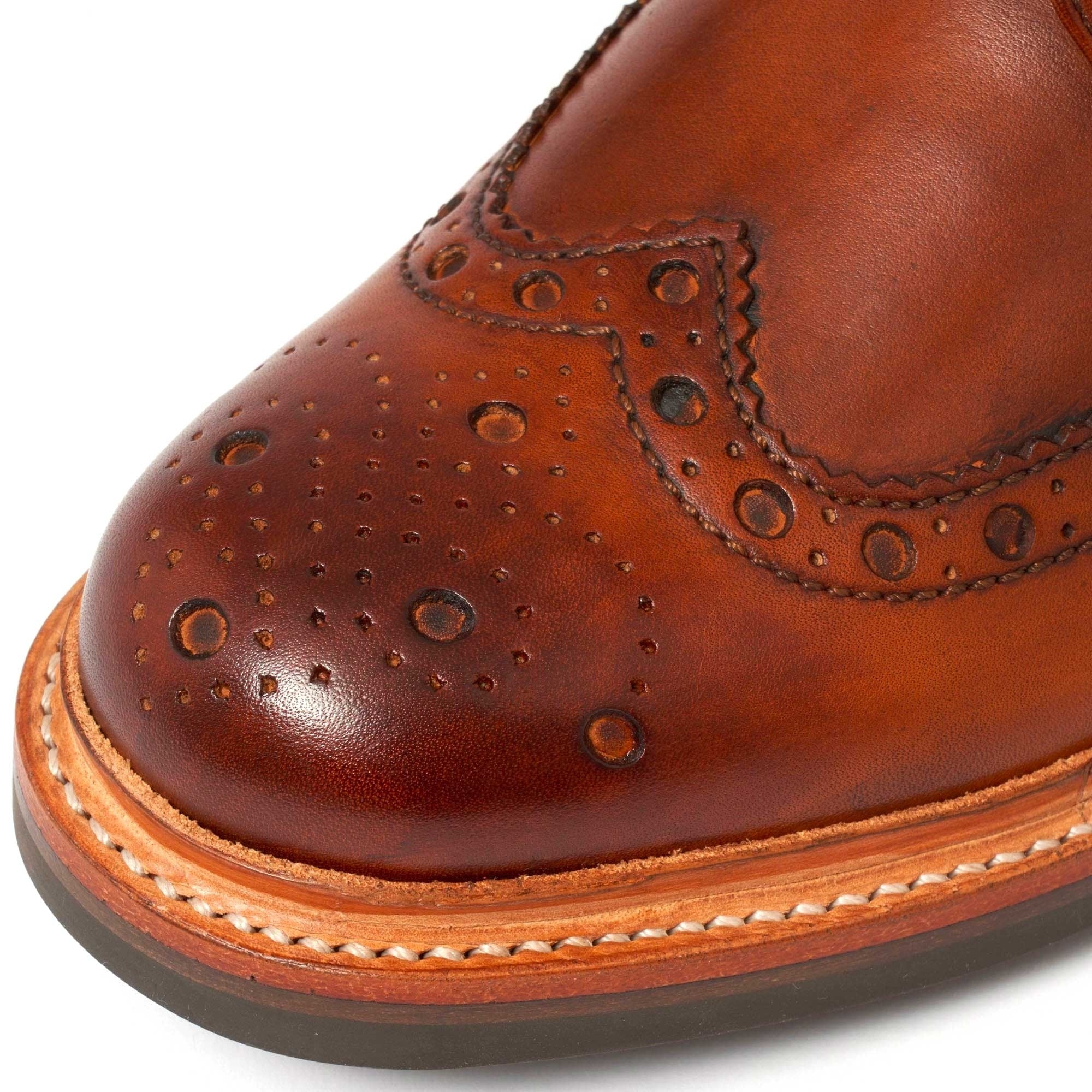 Fred Brogue Boot - Tan