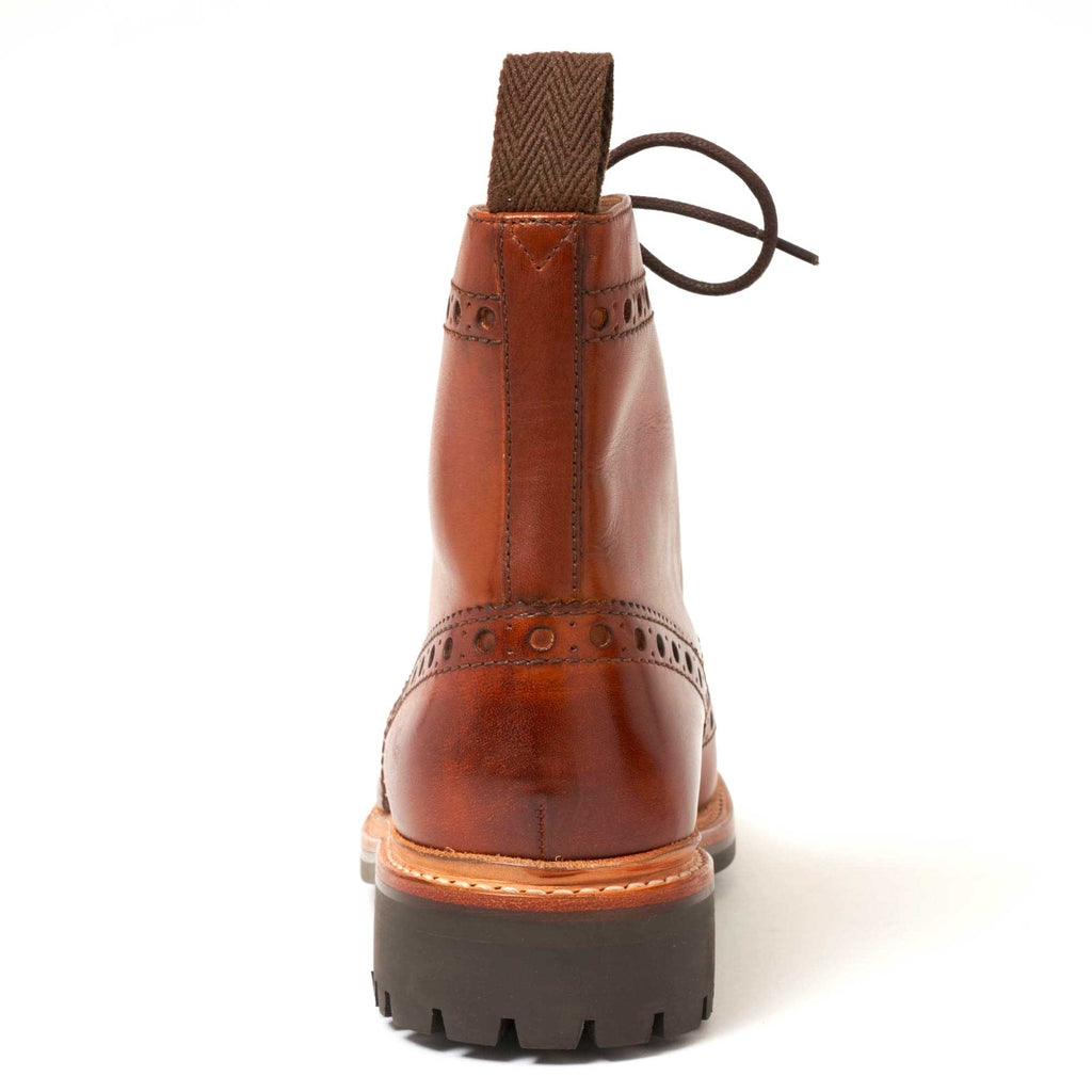 Fred Brogue Boot - Tan