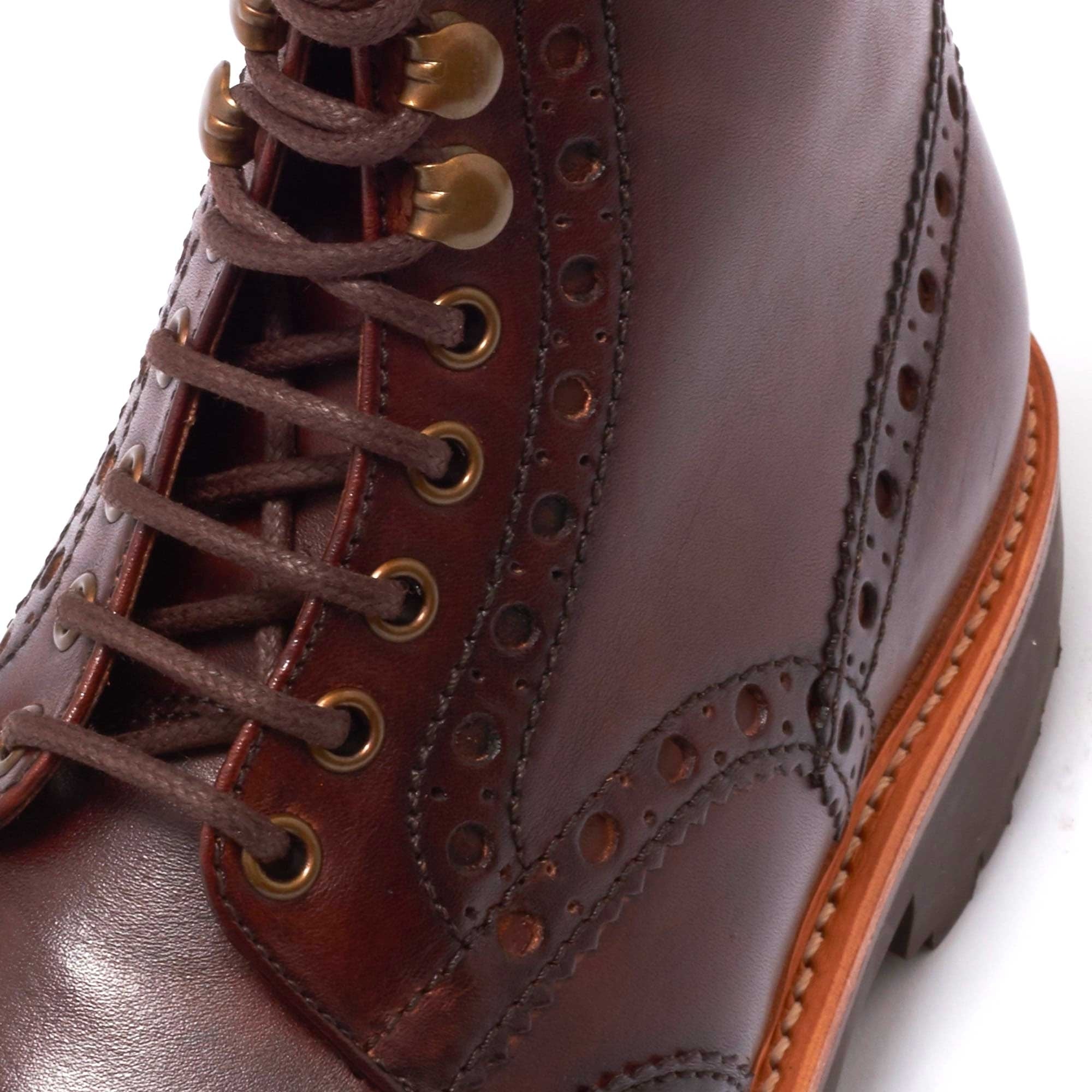 Fred Brogue Boot - Dark Brown