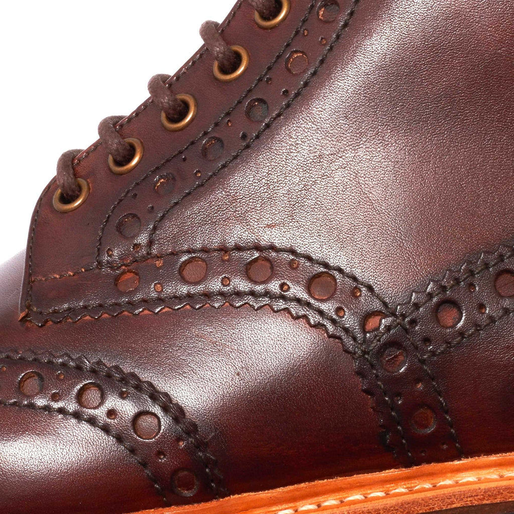 Fred Brogue Boot - Dark Brown