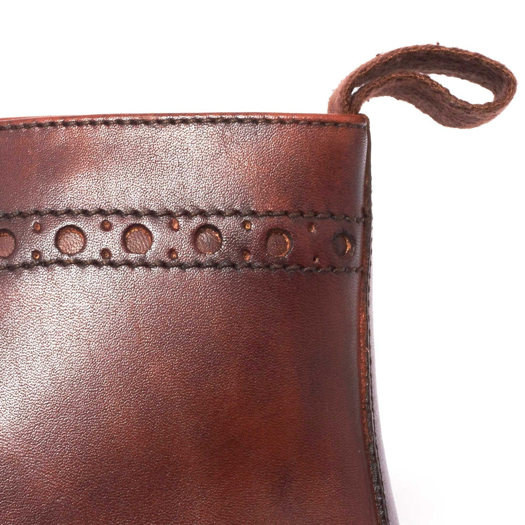 Fred Brogue Boot - Dark Brown