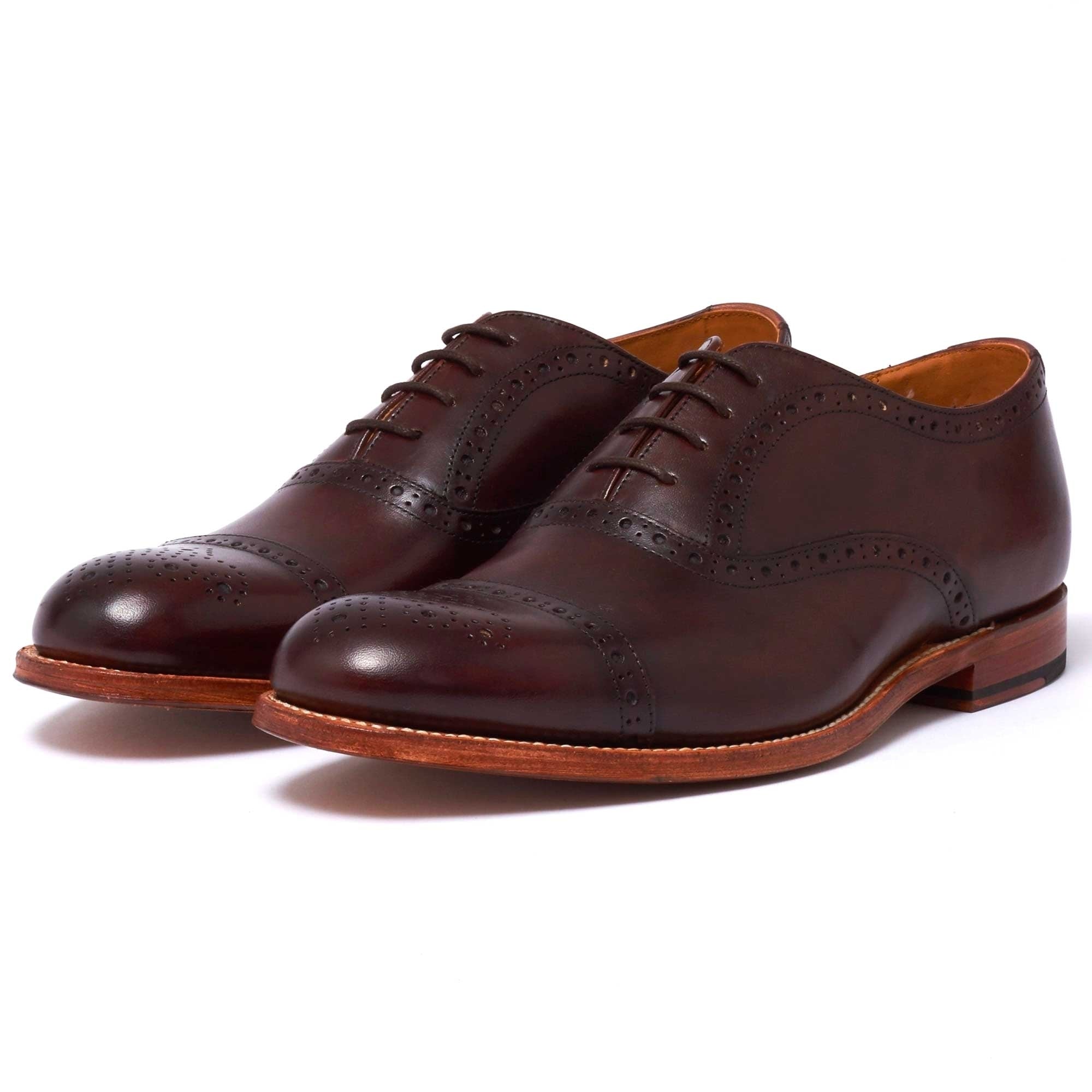 Grenson Matthew Brogue Shoe - Dark Brown