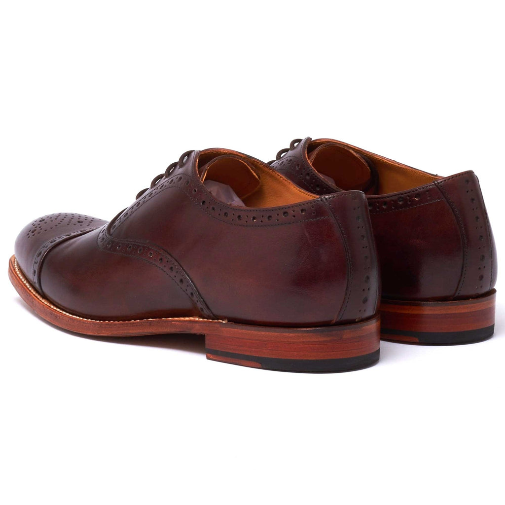 Grenson Matthew Brogue Shoe - Dark Brown