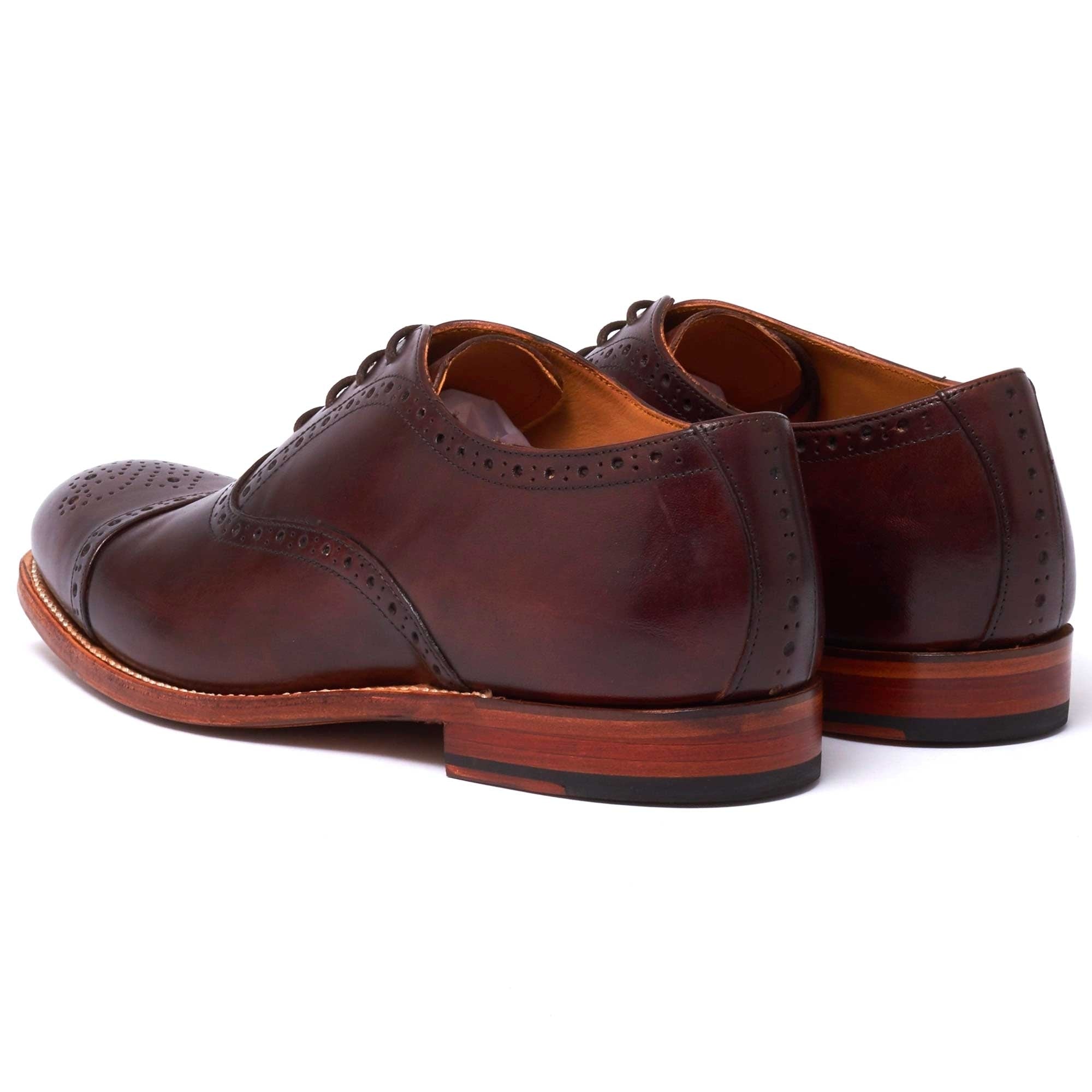 Grenson Matthew Brogue Shoe - Dark Brown