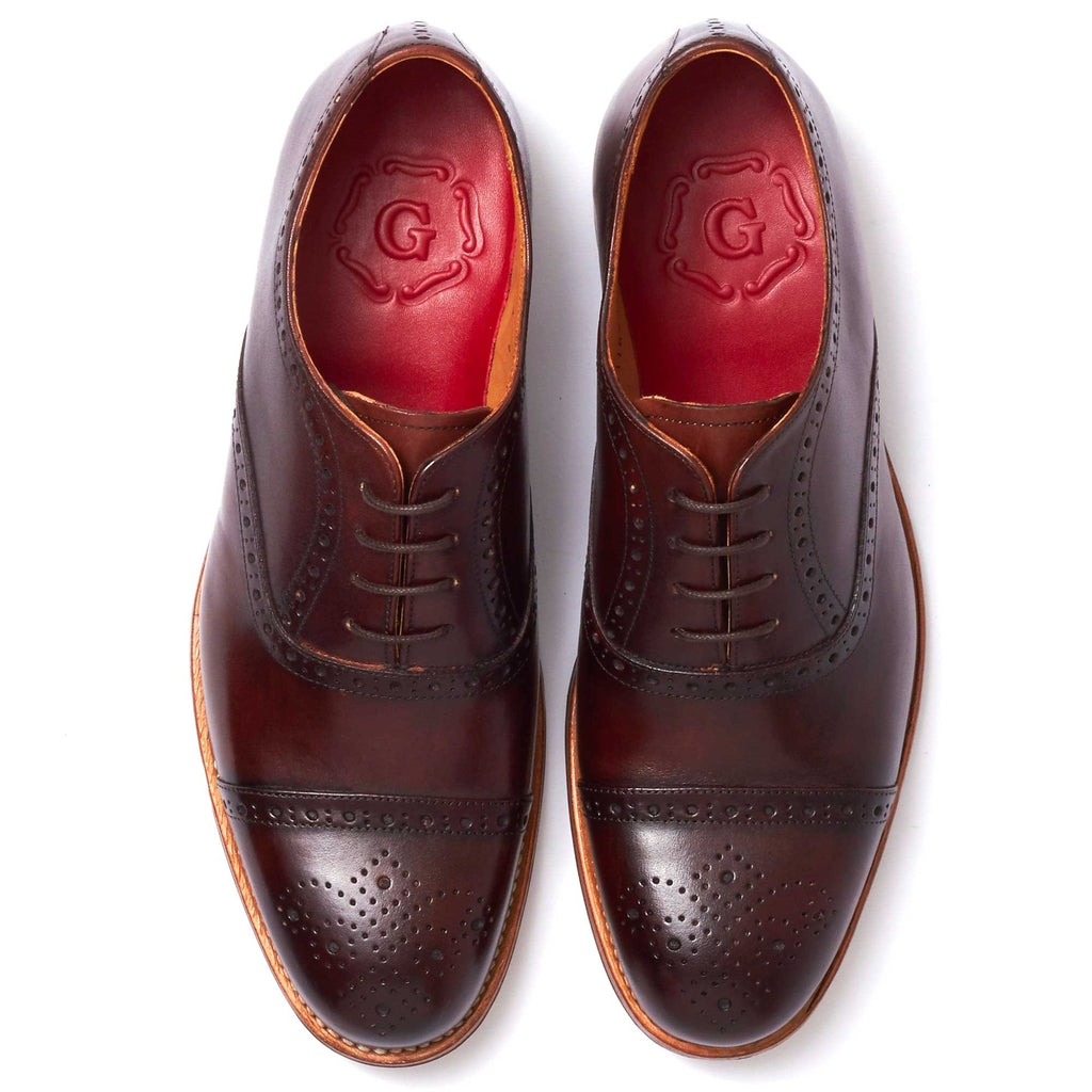 Grenson Matthew Brogue Shoe - Dark Brown