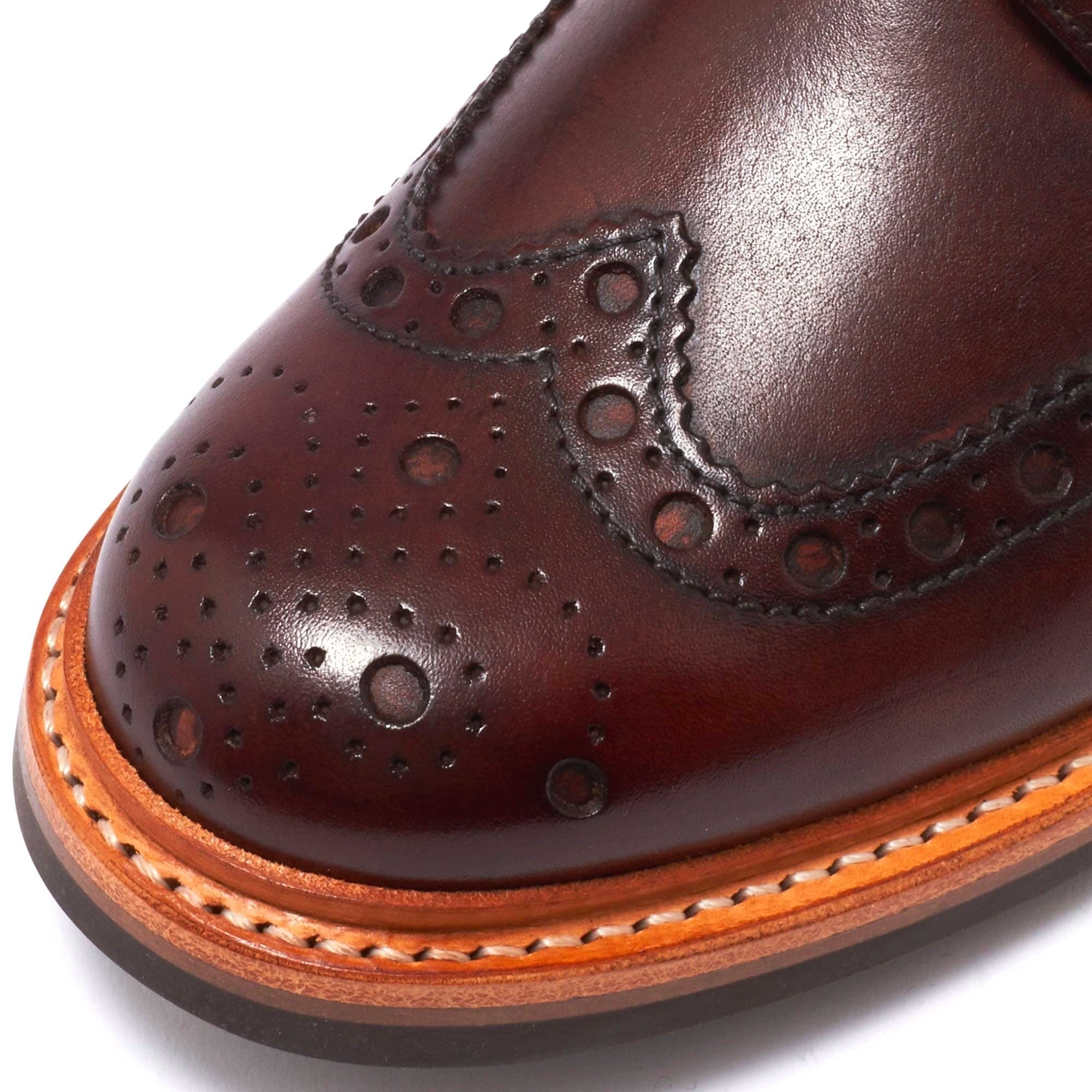 Grenson Archie Brogue Shoes - Dark Brown