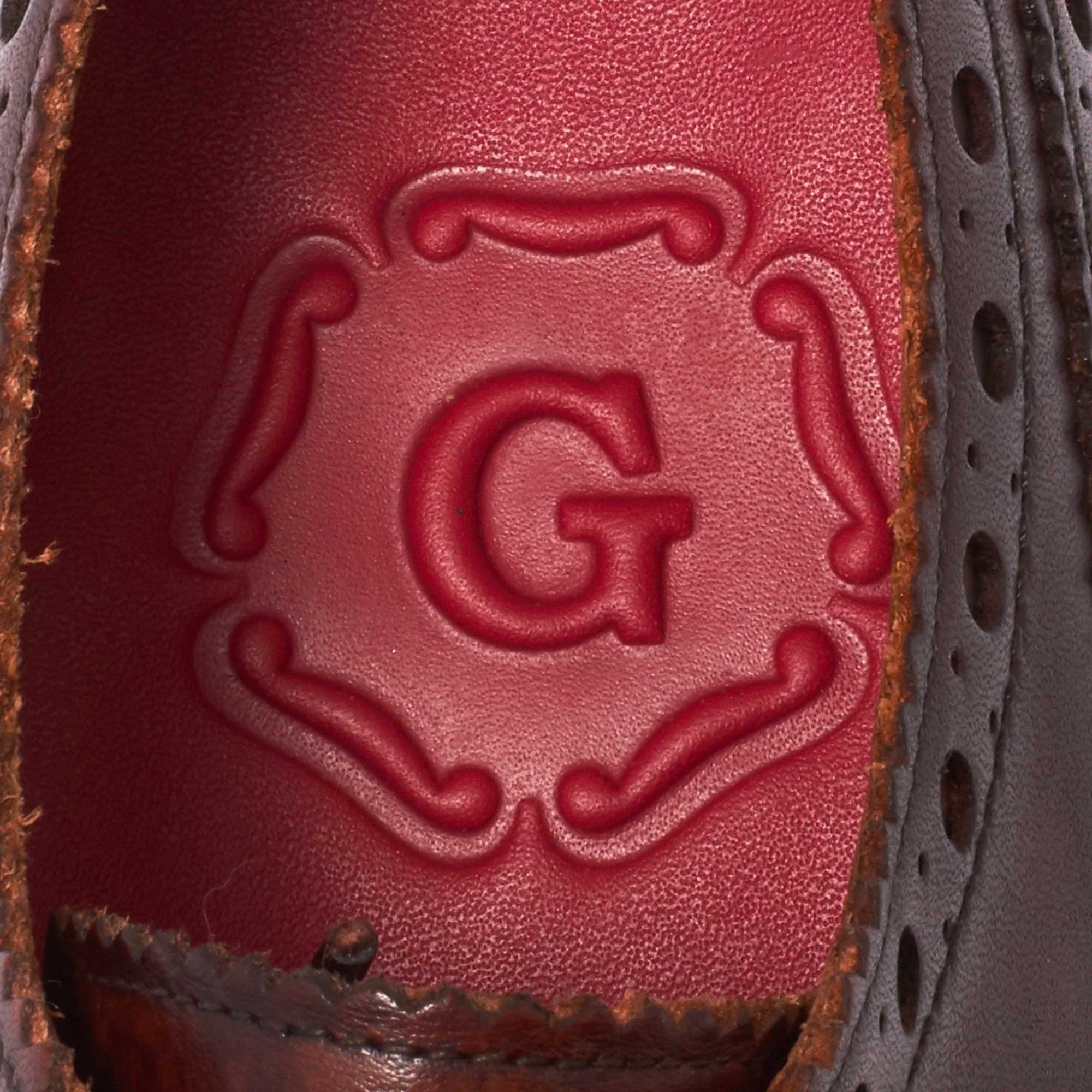 Grenson Archie Brogue Shoes - Dark Brown