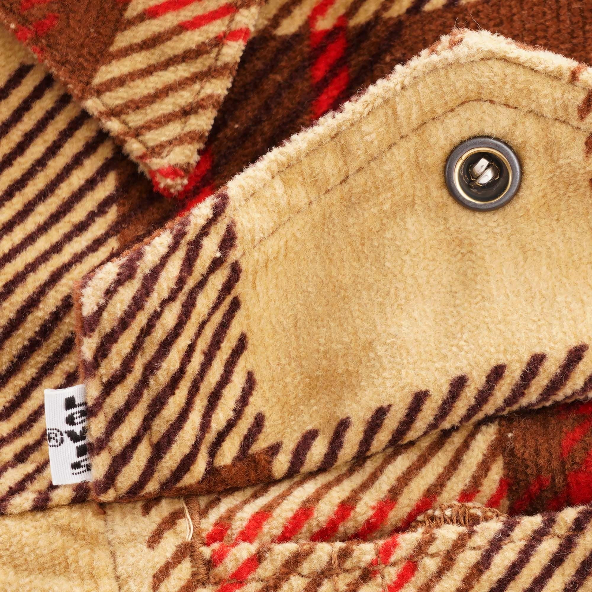 Plaid Cord Trucker - Oxblood