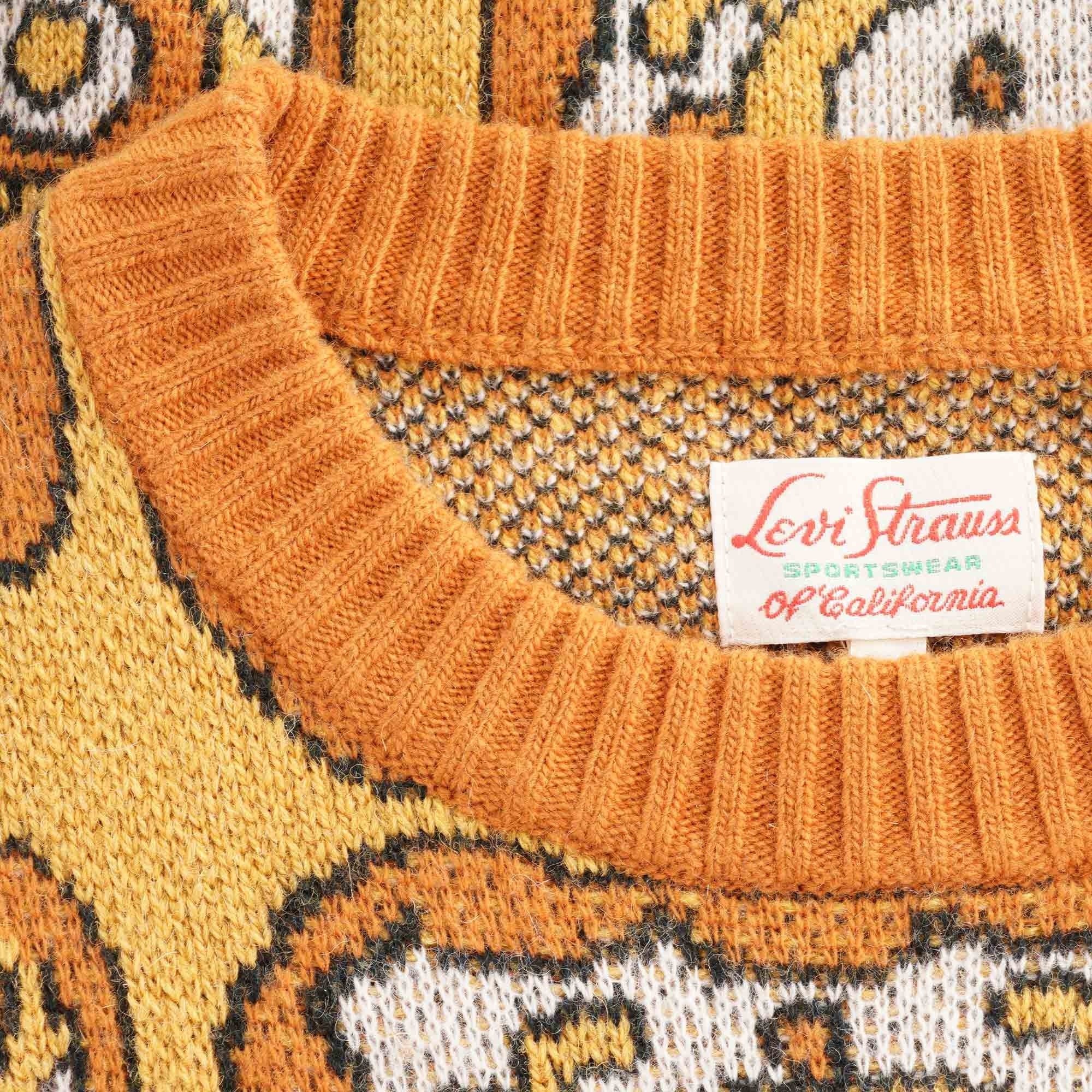 Eyes Crew Sweater - Gold