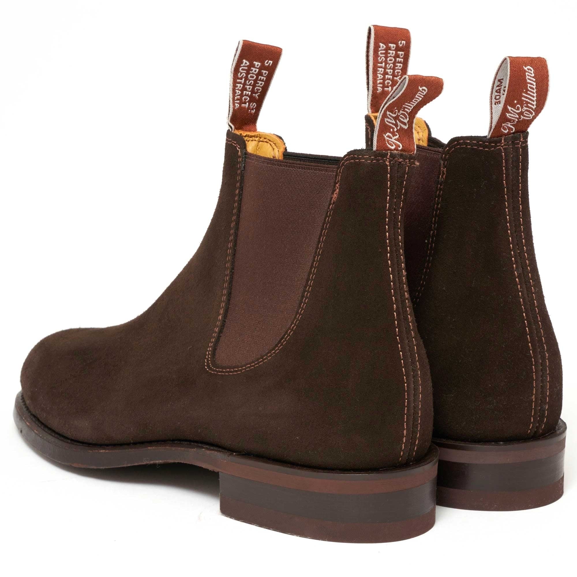 Comfort Turnout  Suede Chelsea Boots - Brown