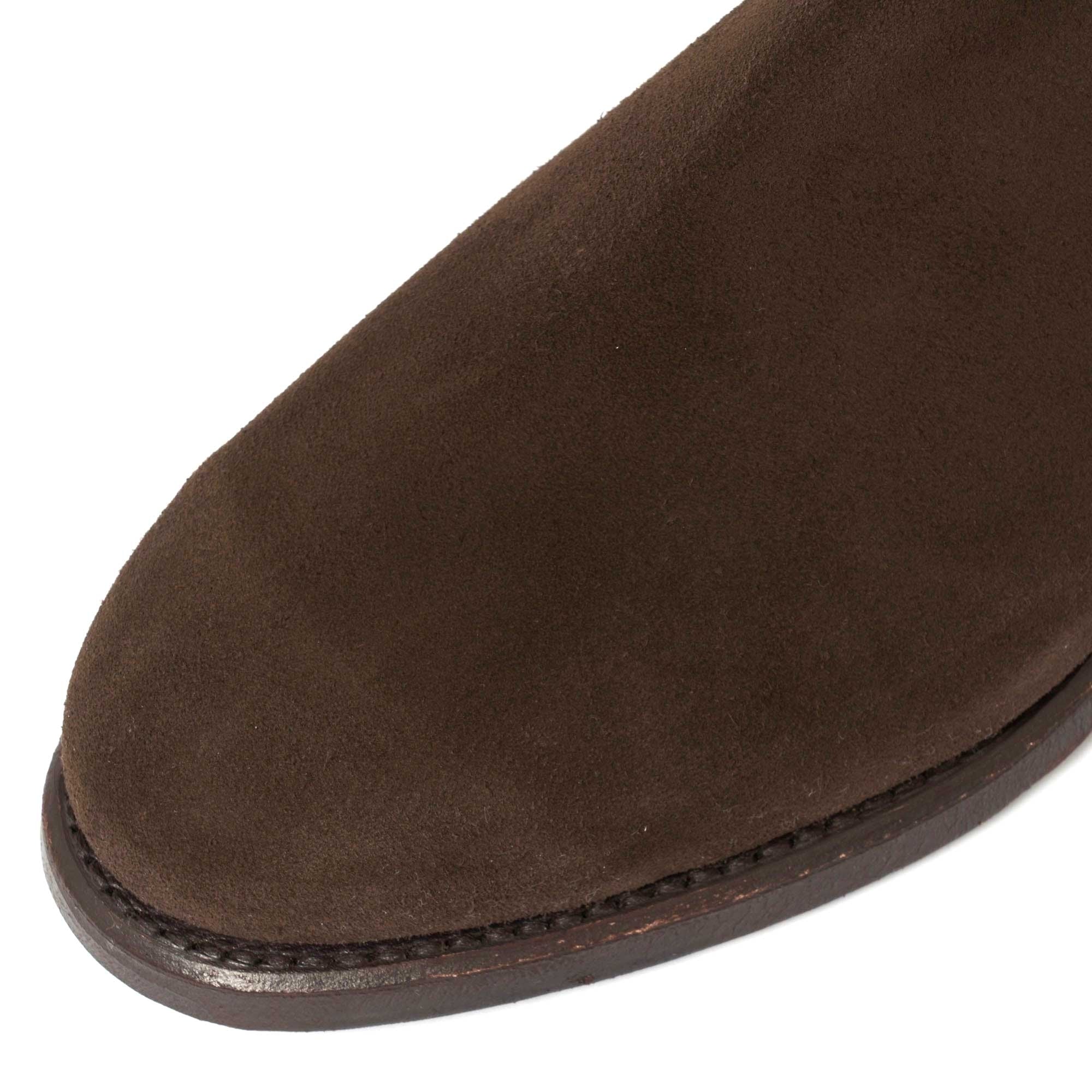 Comfort Turnout  Suede Chelsea Boots - Brown