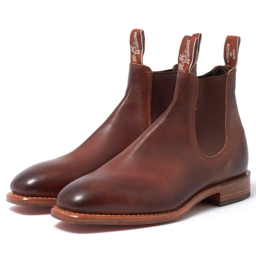 Leather Chinchilla Craftsman Boot - Bordeaux
